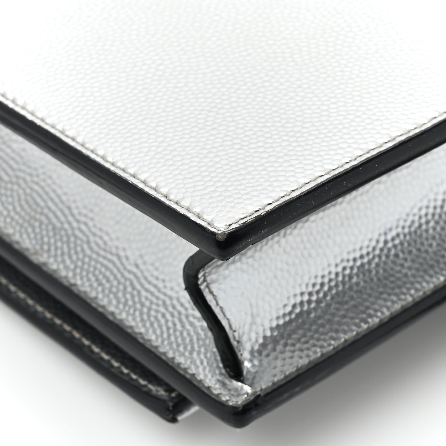 Grain De Poudre Clasic Kate Monogram Tassel Chain Wallet Argento