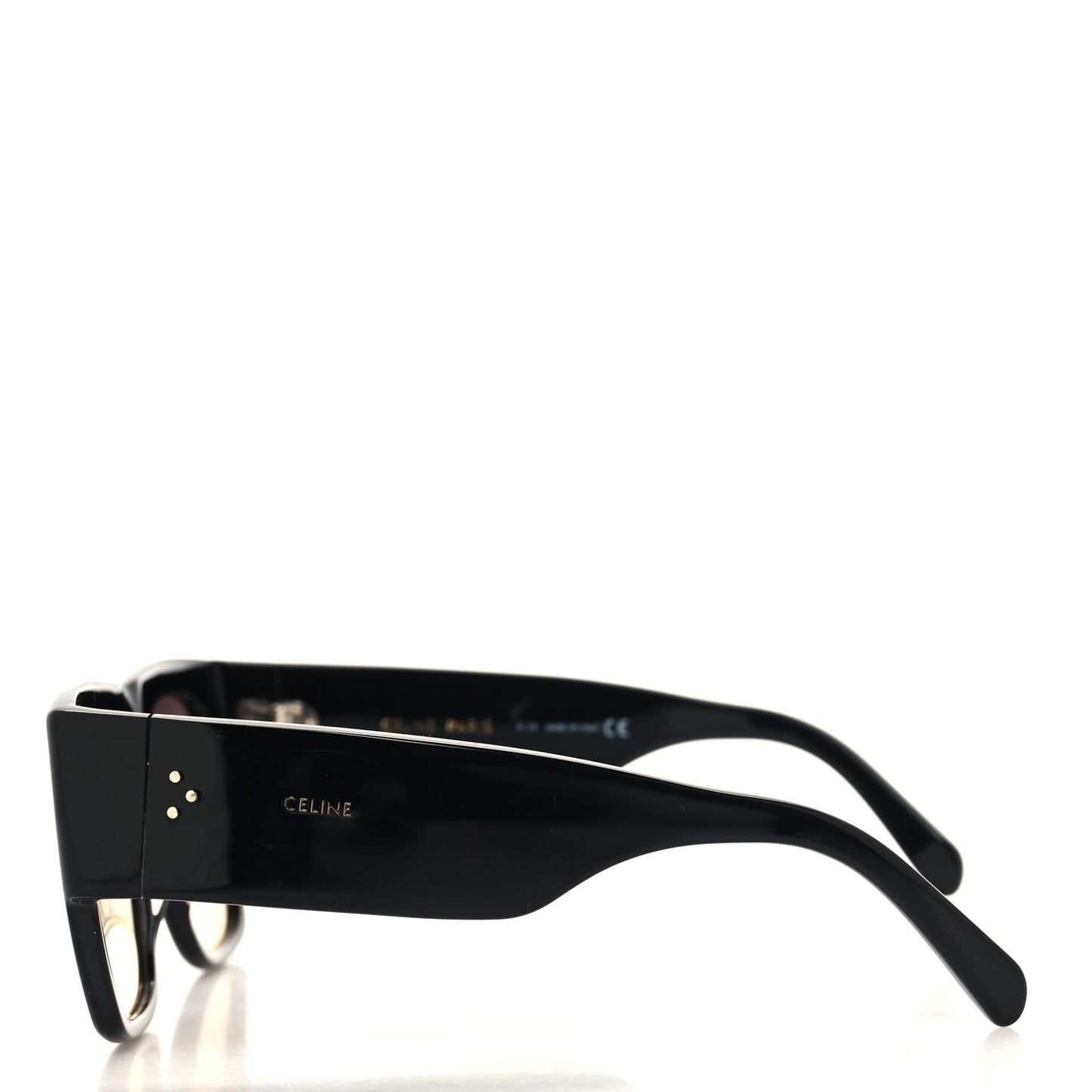 Acetate Rectangular Sunglasses CL4056IN Black