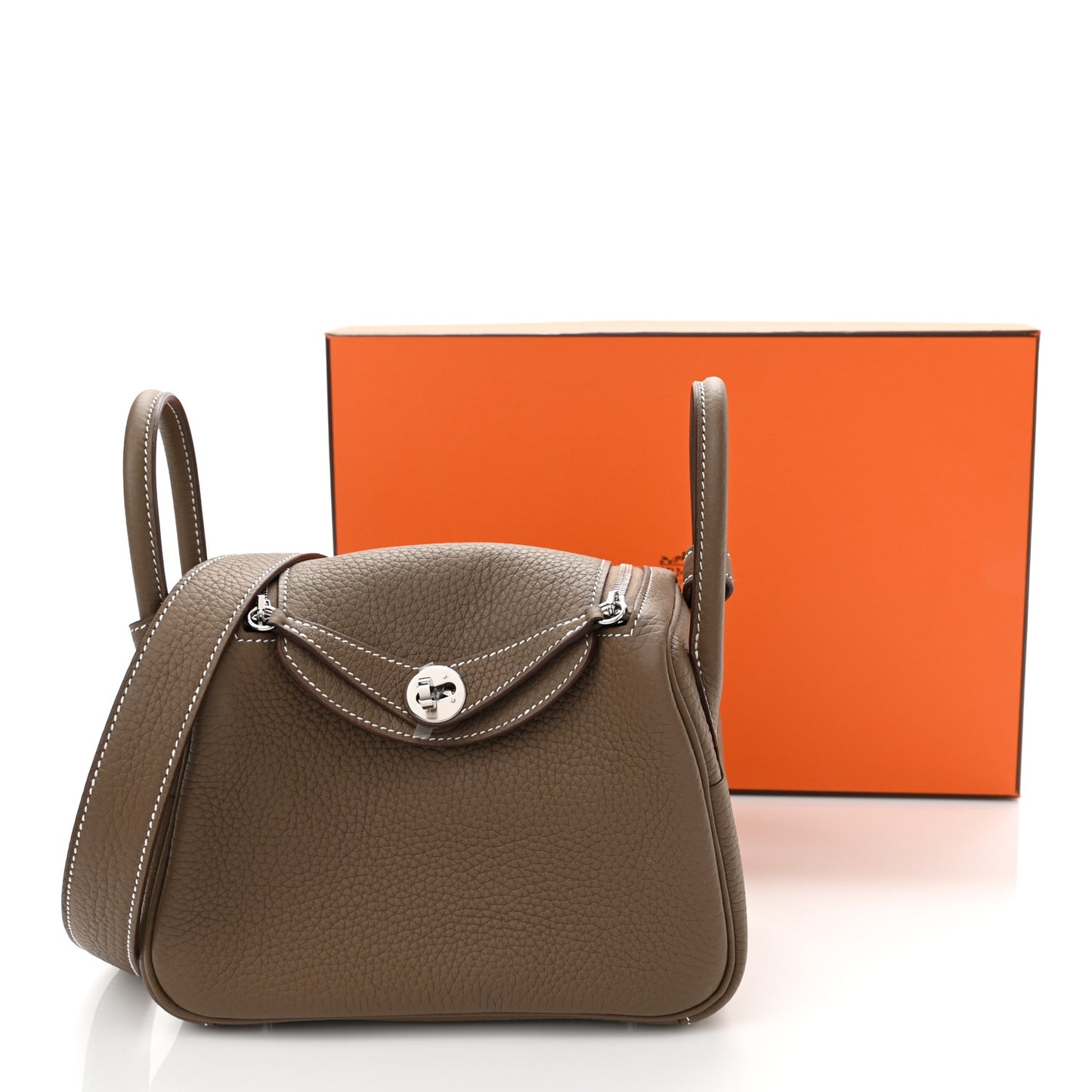 Taurillon Clemence Mini Lindy 20 Etoupe