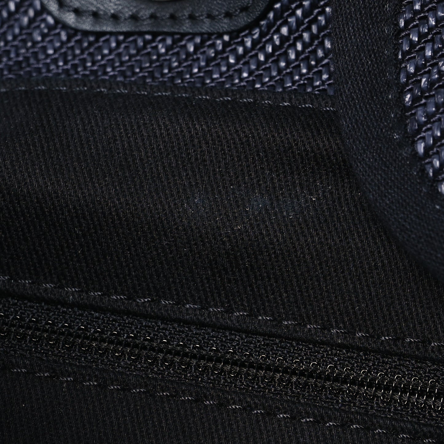 Woven Straw Raffia Large Deauville Tote Black