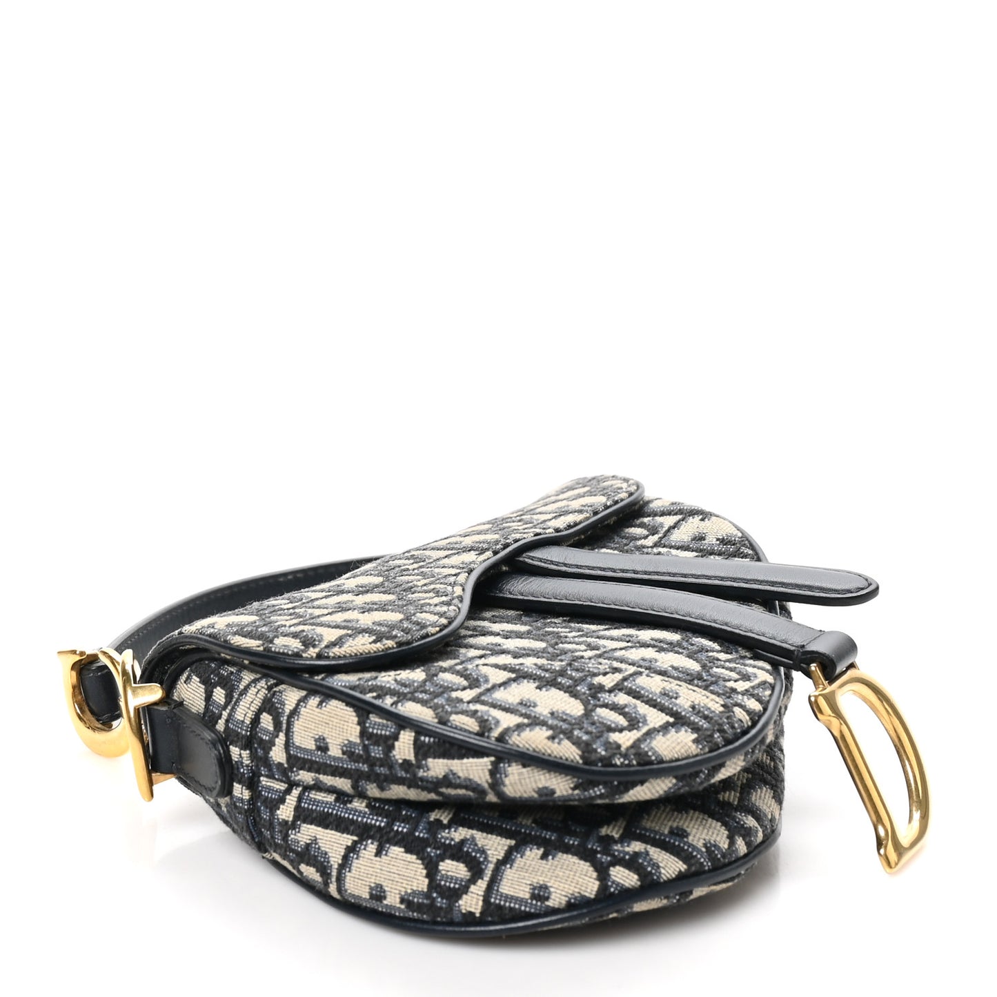 Oblique Mini Saddle Bag Blue