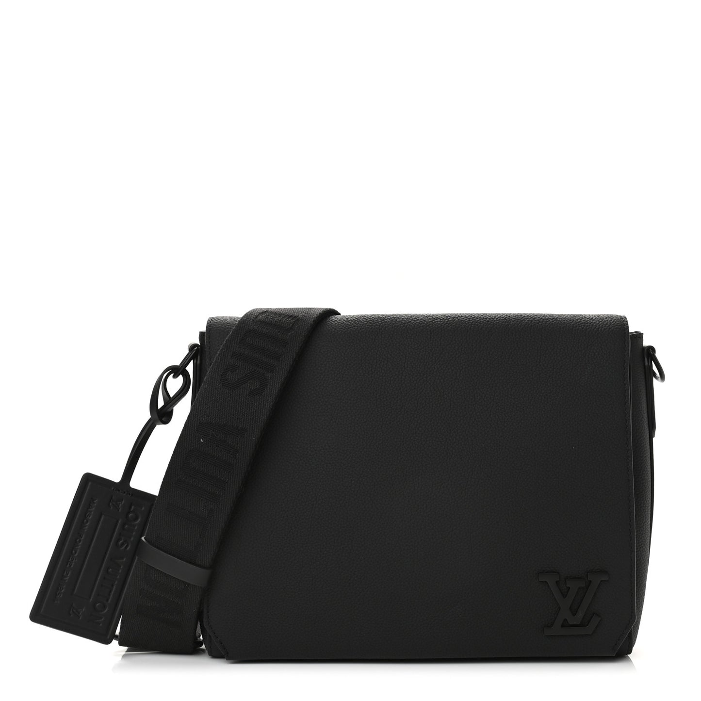 Calfskin Aerogram Messenger Black