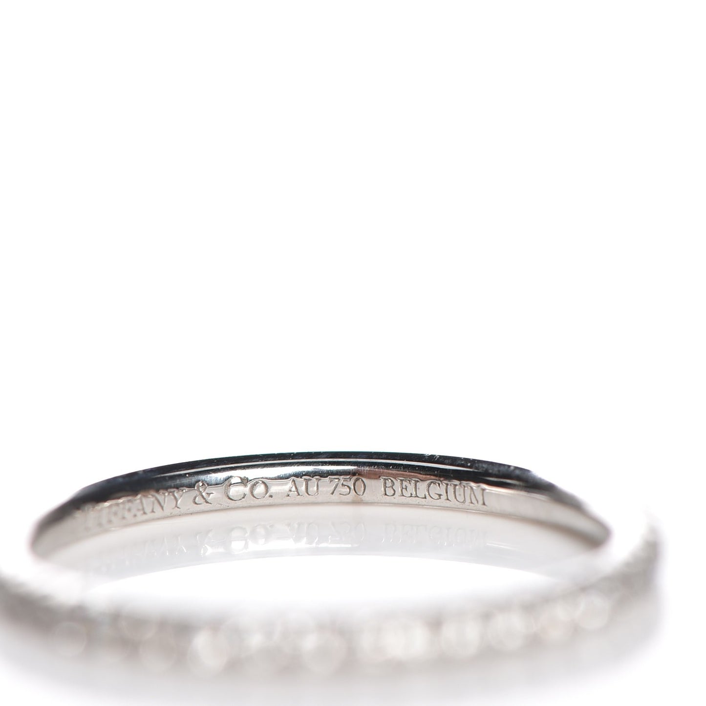 18K White Gold Diamond Metro Ring 48 4.5