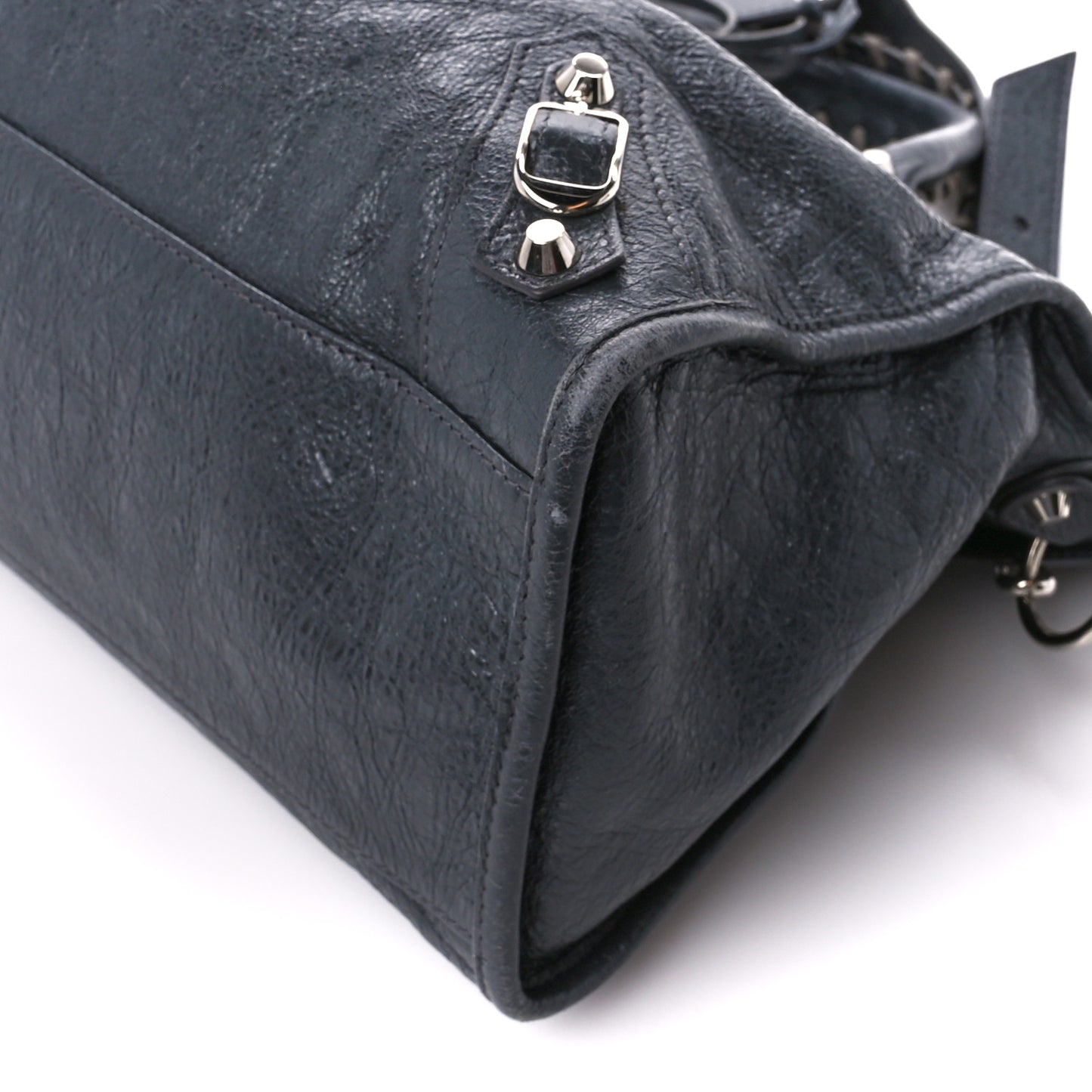 Agneau Classic Silver Hardware City Gris Fossile