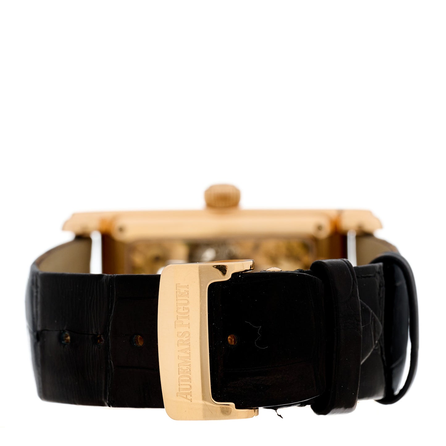 18K Rose Gold Alligator 29mm Edward Piguet Skeleton Tourbillon Manual Winding Watch 26049OR.OO.D088CR.01