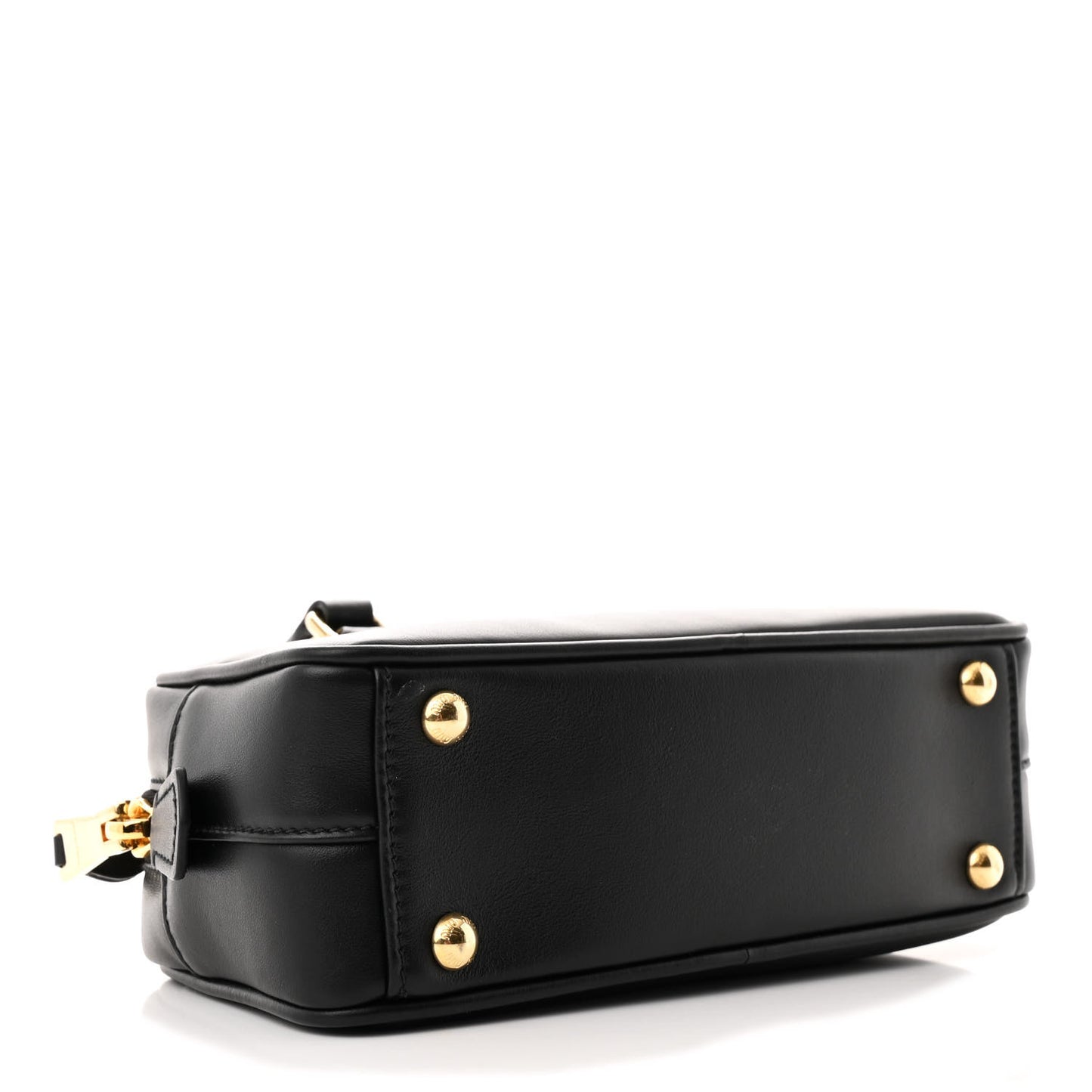 Calfskin Regular Arcadie Top Handle Bag Black