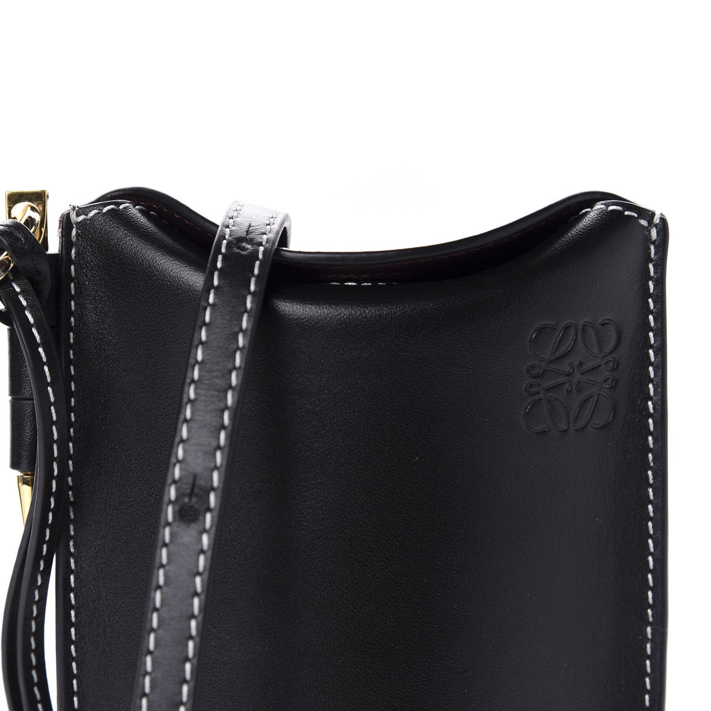 Smooth Calfskin Mini Gate Pocket Black
