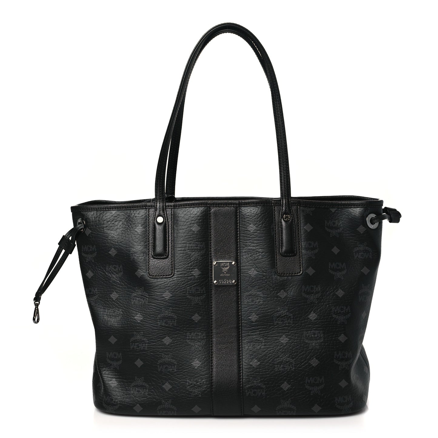 Visetos Medium Liz Reversible Shopper Tote Black