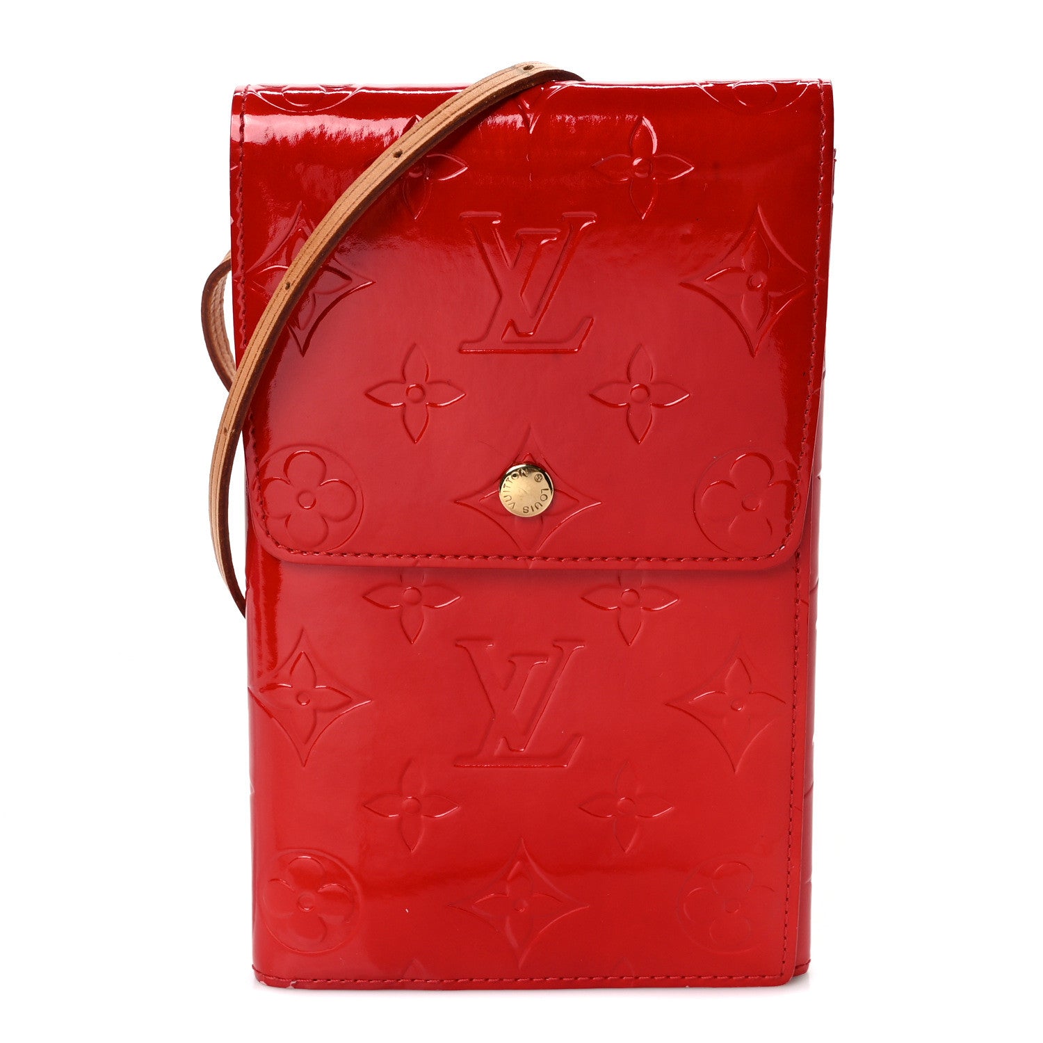 Louis Vuitton Vernis Walker Wallet Red 1 of 8