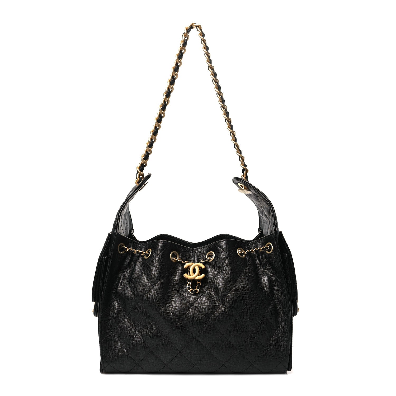 Chanel Caviar Quilted Small Chanel 25 Handbag Black 1658918