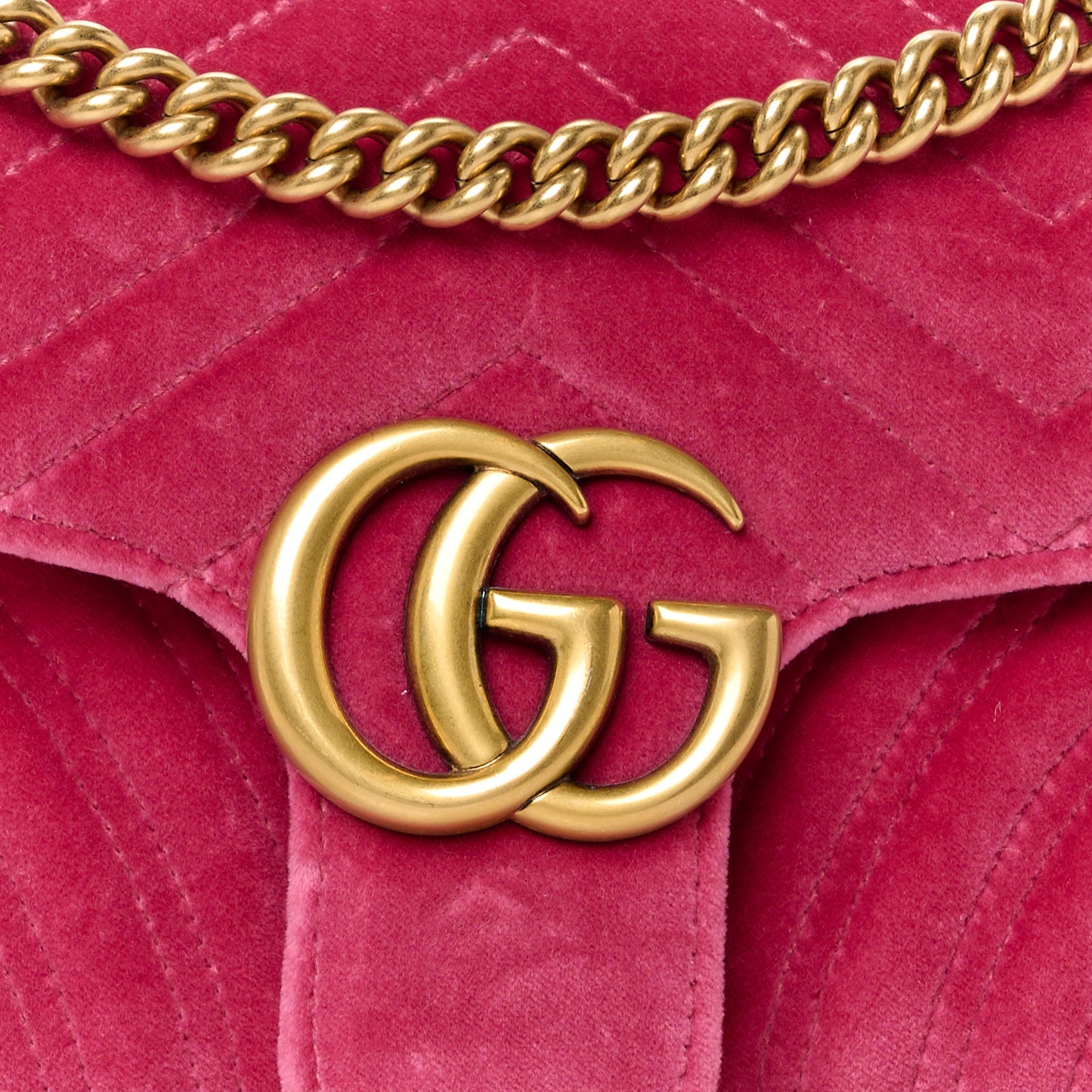 Velvet Matelasse Small GG Marmont Shoulder Bag Light Raspberry Rose