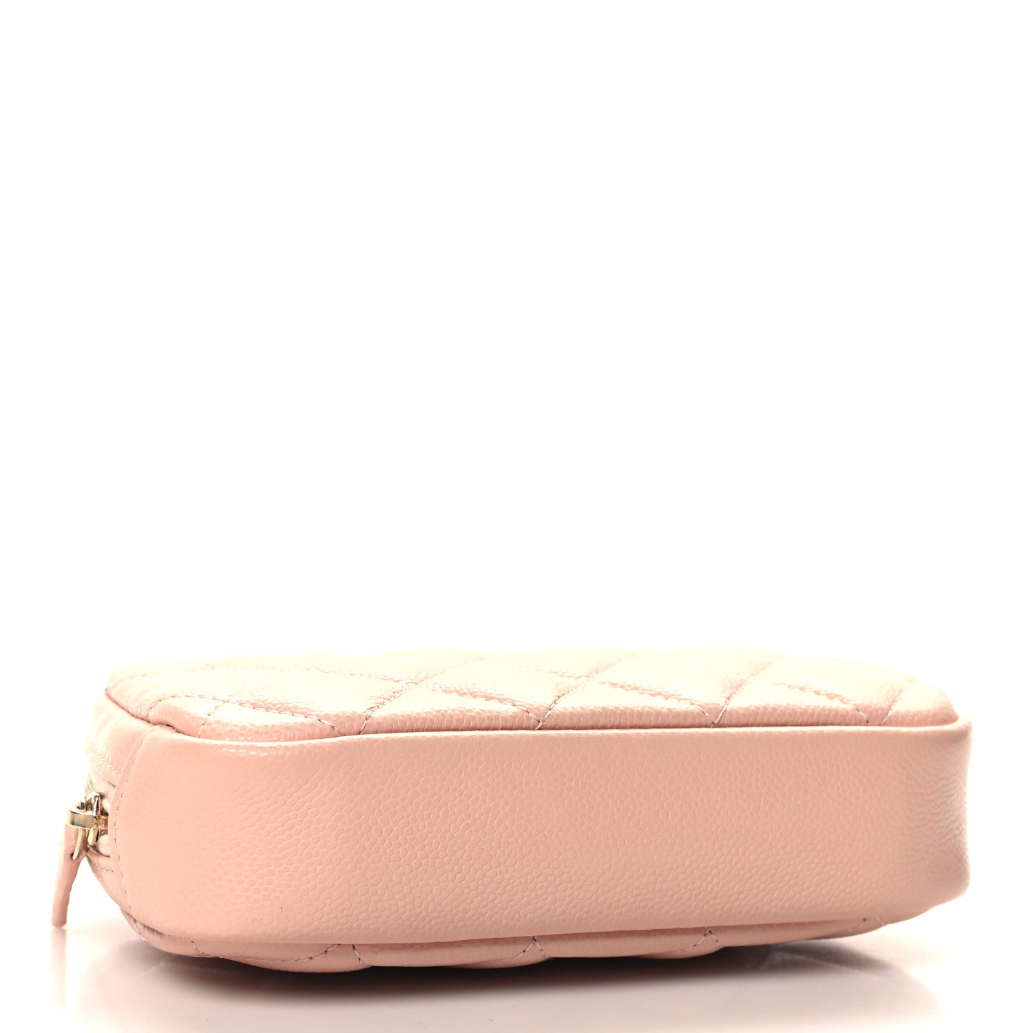 Chanel Caviar Quilted Small Curvy Pouch Cosmetic Case Light Pink 4 of 8