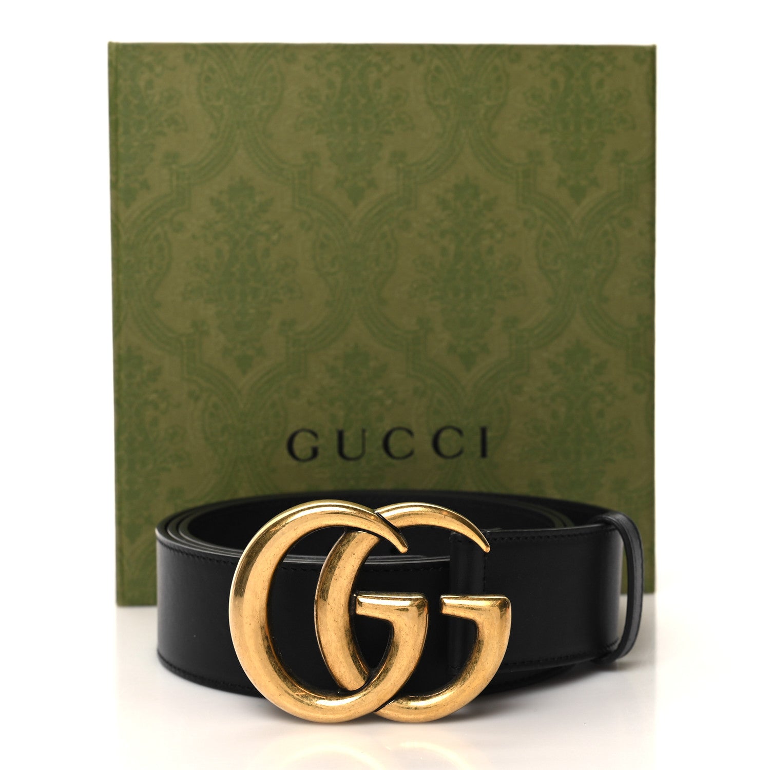 Gucci Calfskin Double G 40mm Belt 105 42 Black 6 of 6