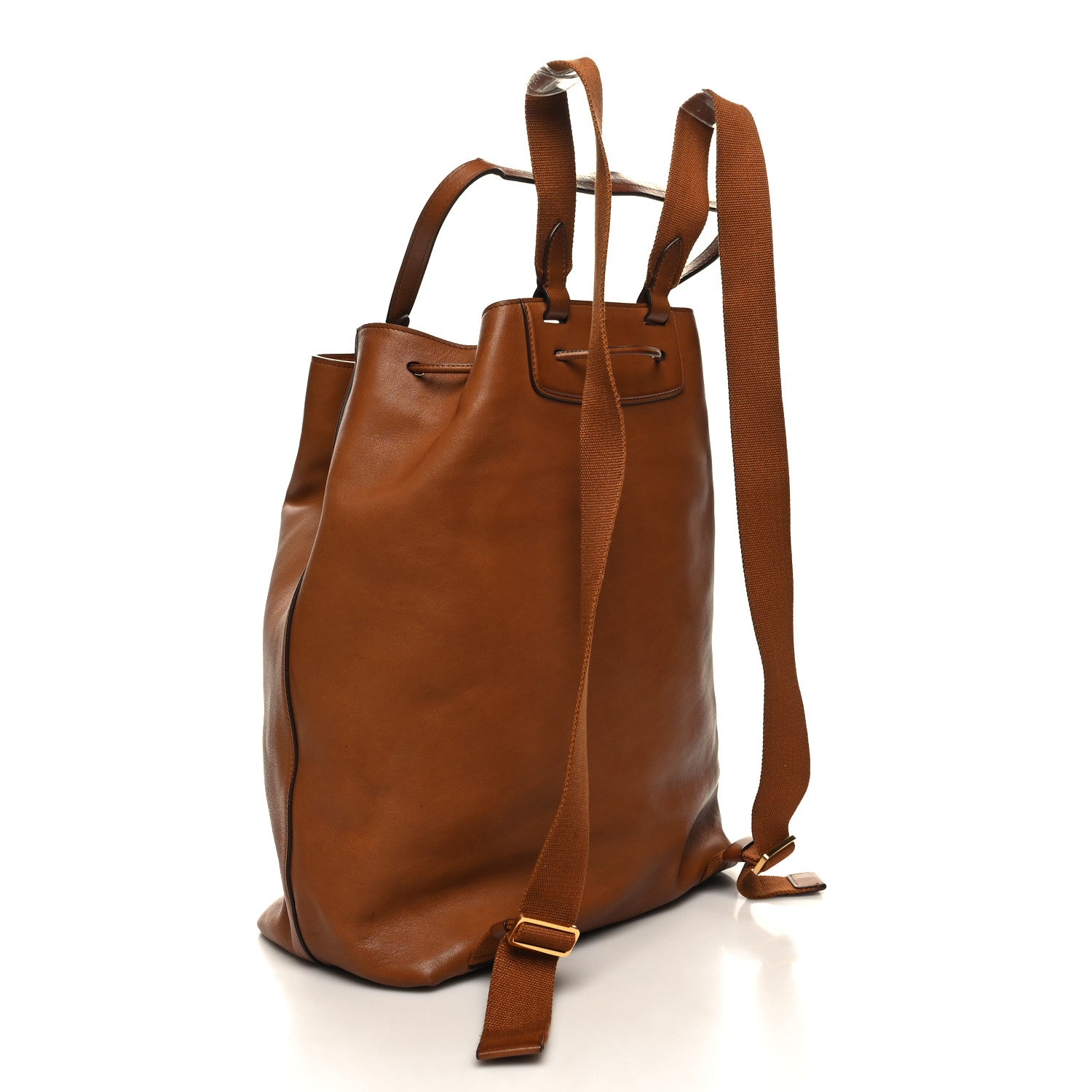 The Row Saddle Calfskin Backpack 11 Brandy 4 of 14