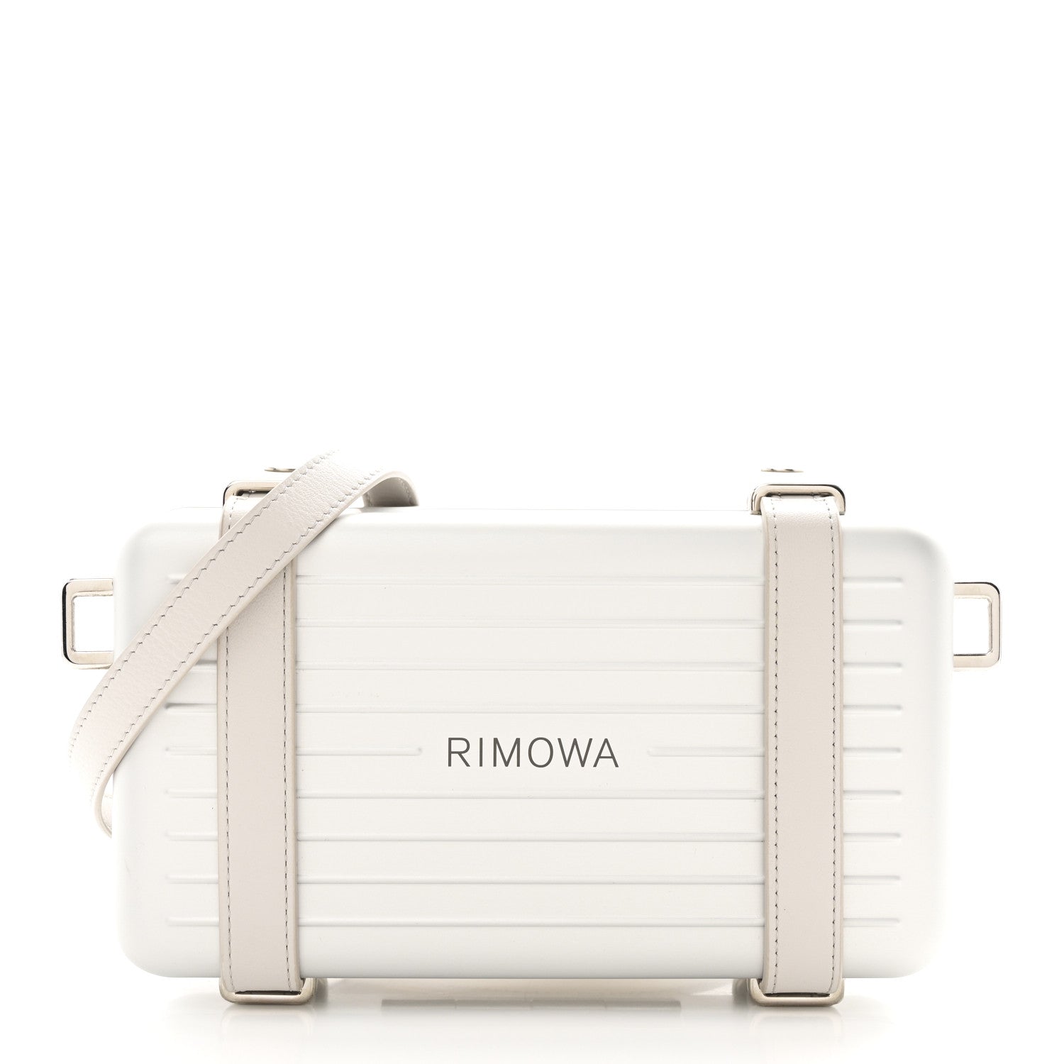 Christian Dior X RIMOWA Aluminum Personal Clutch On Strap Silver