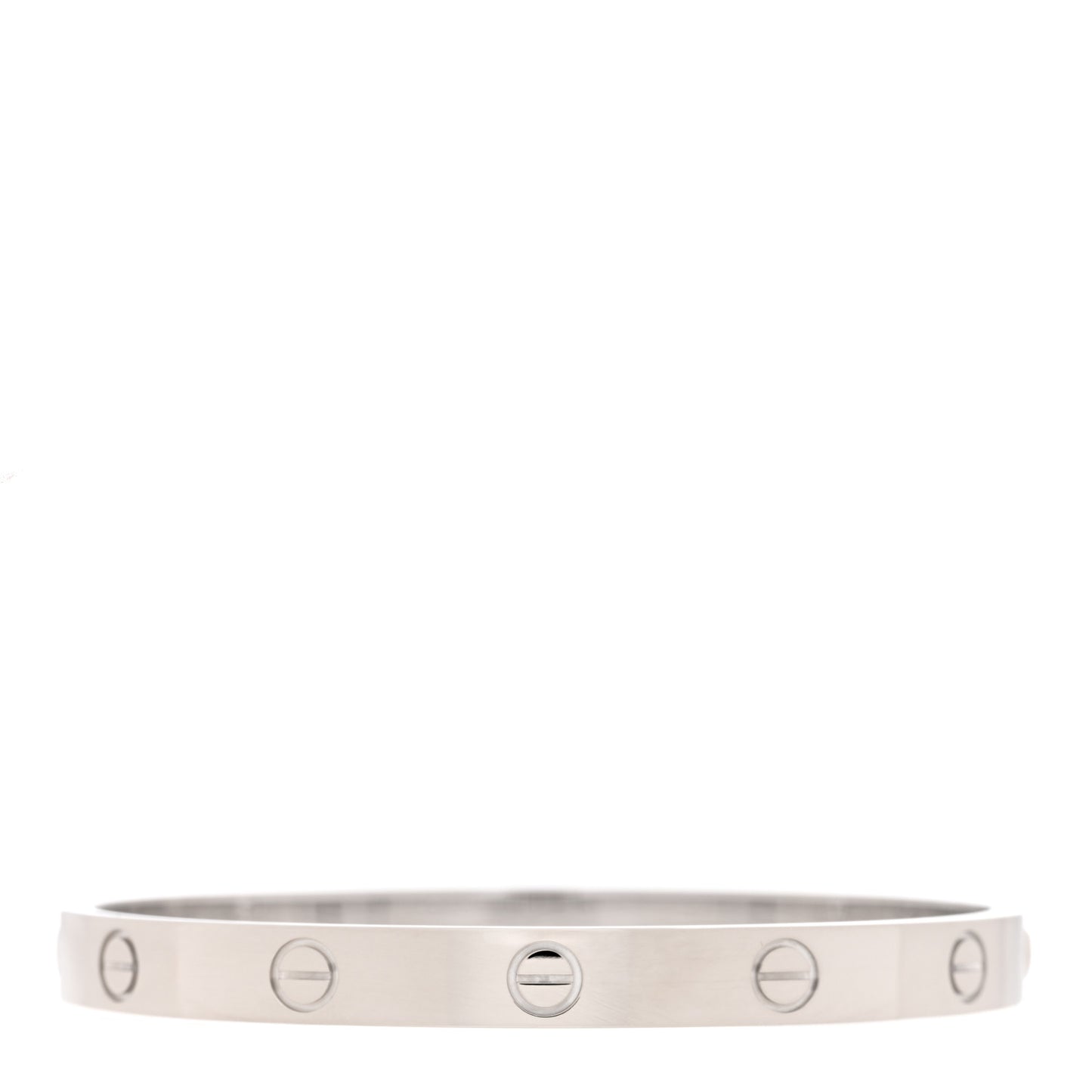 18K White Gold LOVE Bracelet 17