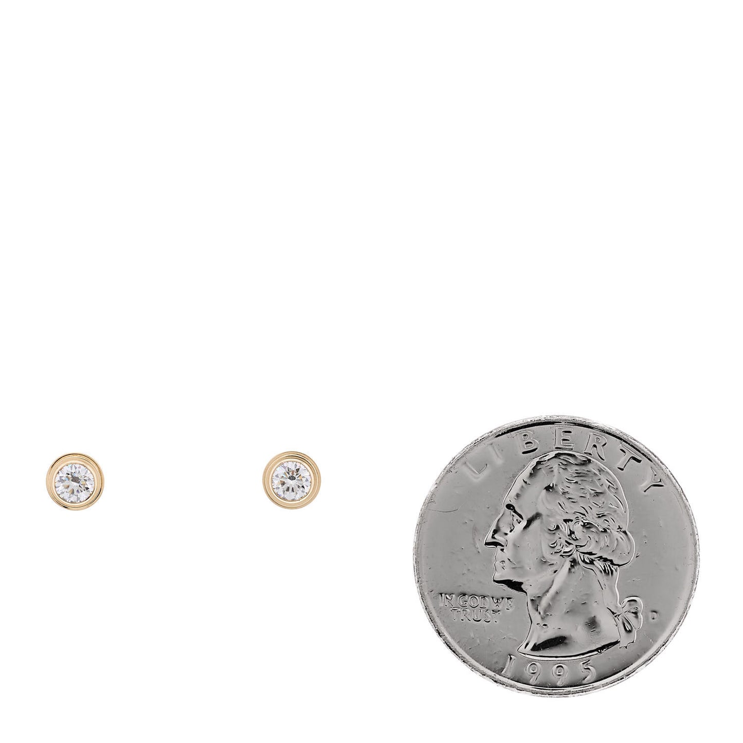 18K Pink Gold Diamond MM D'Amour Earrings