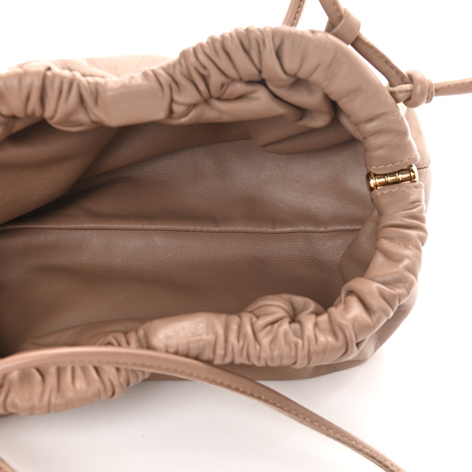 Mansur Gavriel Lambskin Cloud Mini Clutch Biscotto 5 of 8