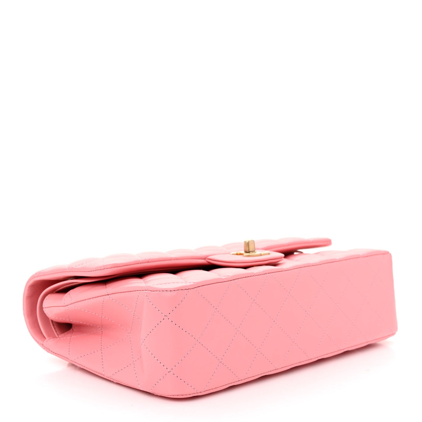 Lambskin Quilted Medium Double Flap Rose Pink