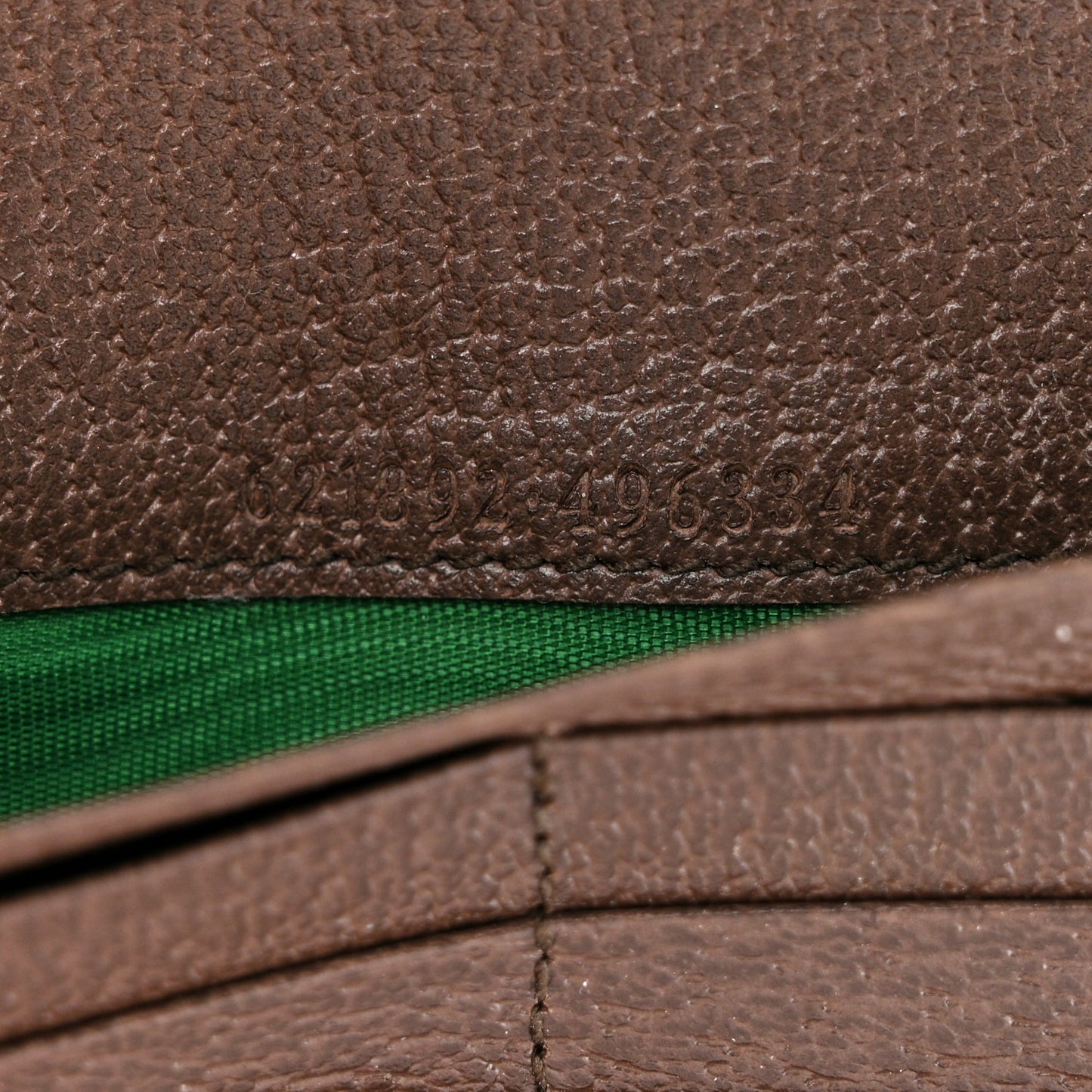 X ADIDAS Monogram Trefoil Embossed Wallet On Chain Brown