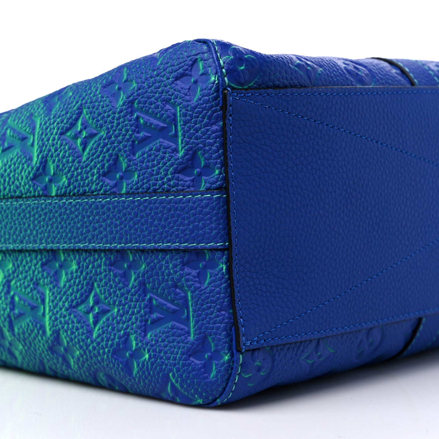 Taurillon Illusion Keepall Tote Bleu Vert