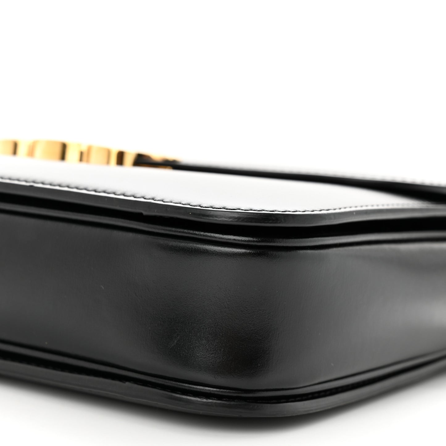 Shiny Calfskin Medium Triomphe Black