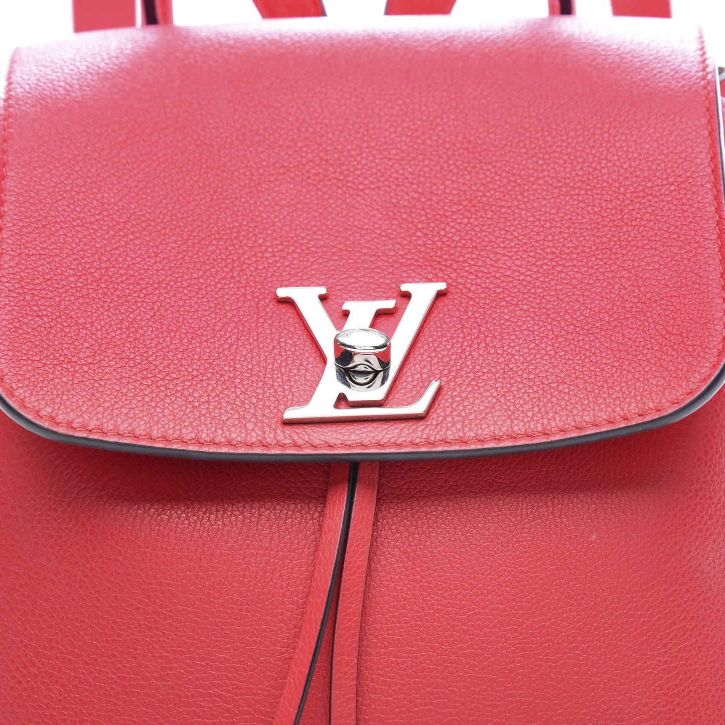 Soft Calfskin Lockme Backpack Poppy