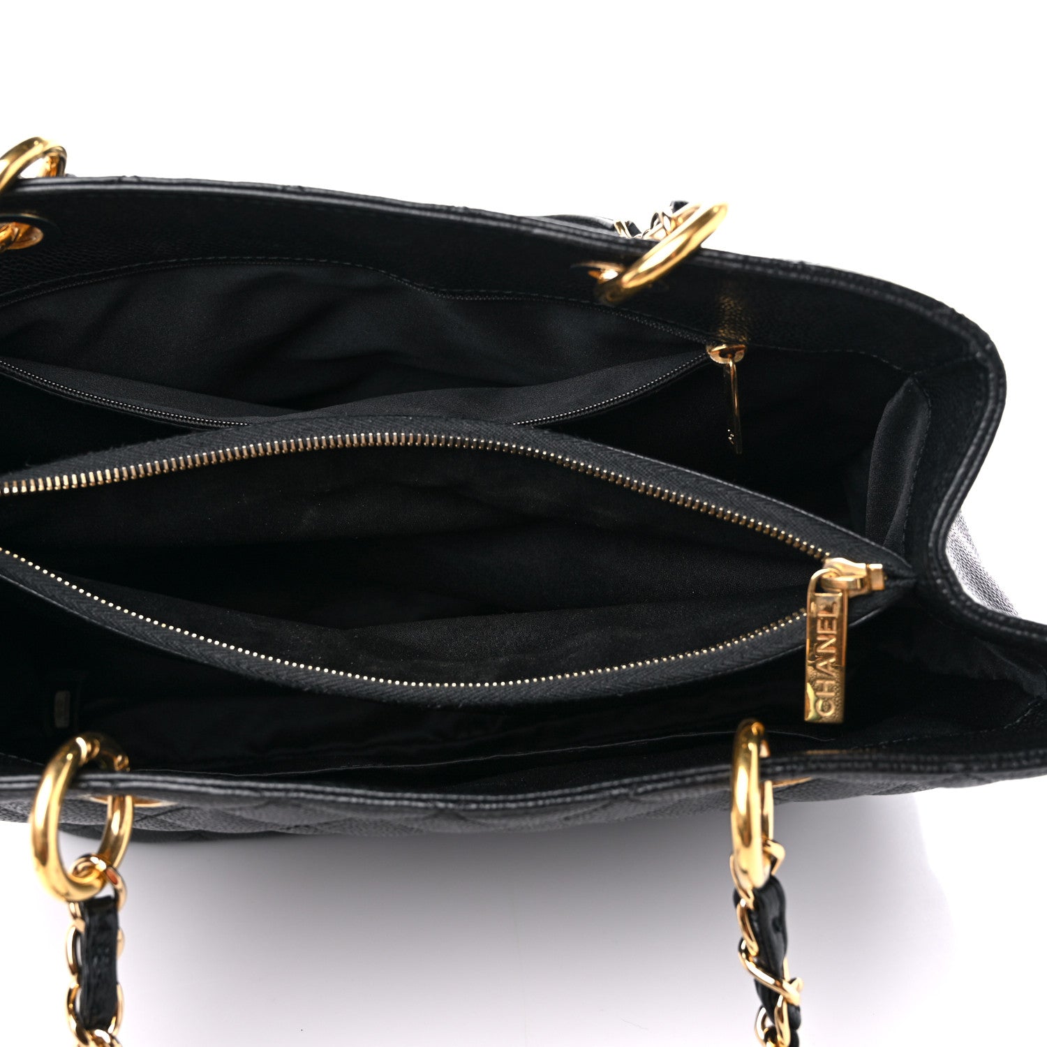Chanel Caviar Quilted Grand Shopping Tote GST Black 7 of 16