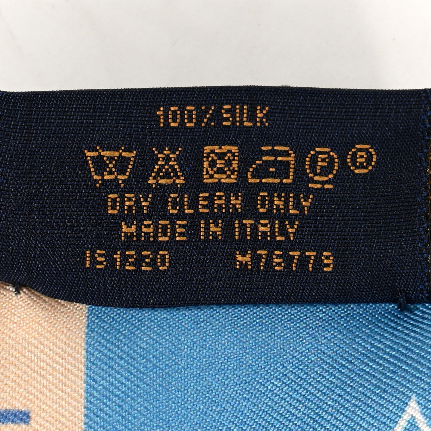 Louis Vuitton Silk Monogram Gradient By The Pool Bandeau Blue 5 of 5