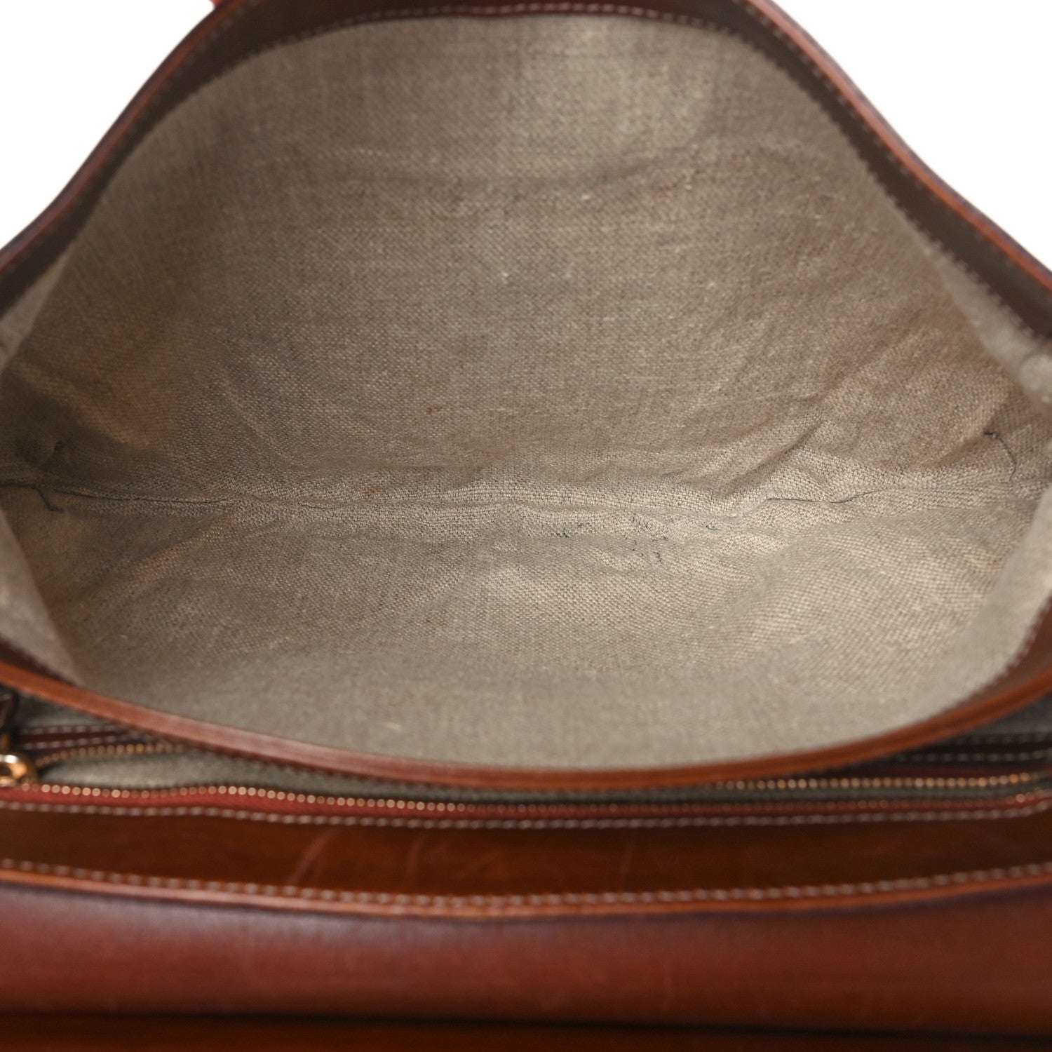 Gucci Canvas Pigna Print Peggy Bamboo Top Handle Bag Brown 5 of 9
