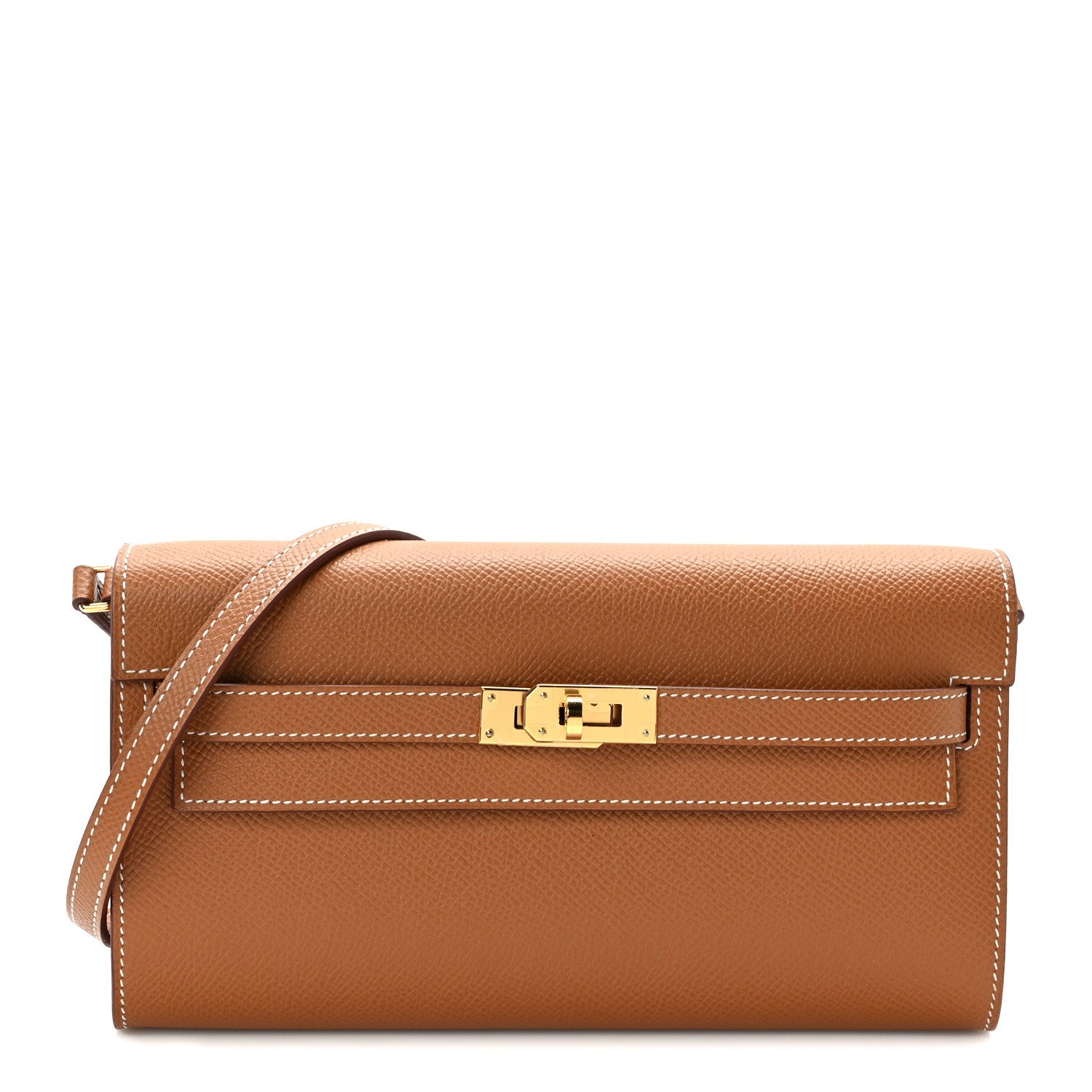 Hermes Epsom Kelly Wallet To Go Gold 1 of 12