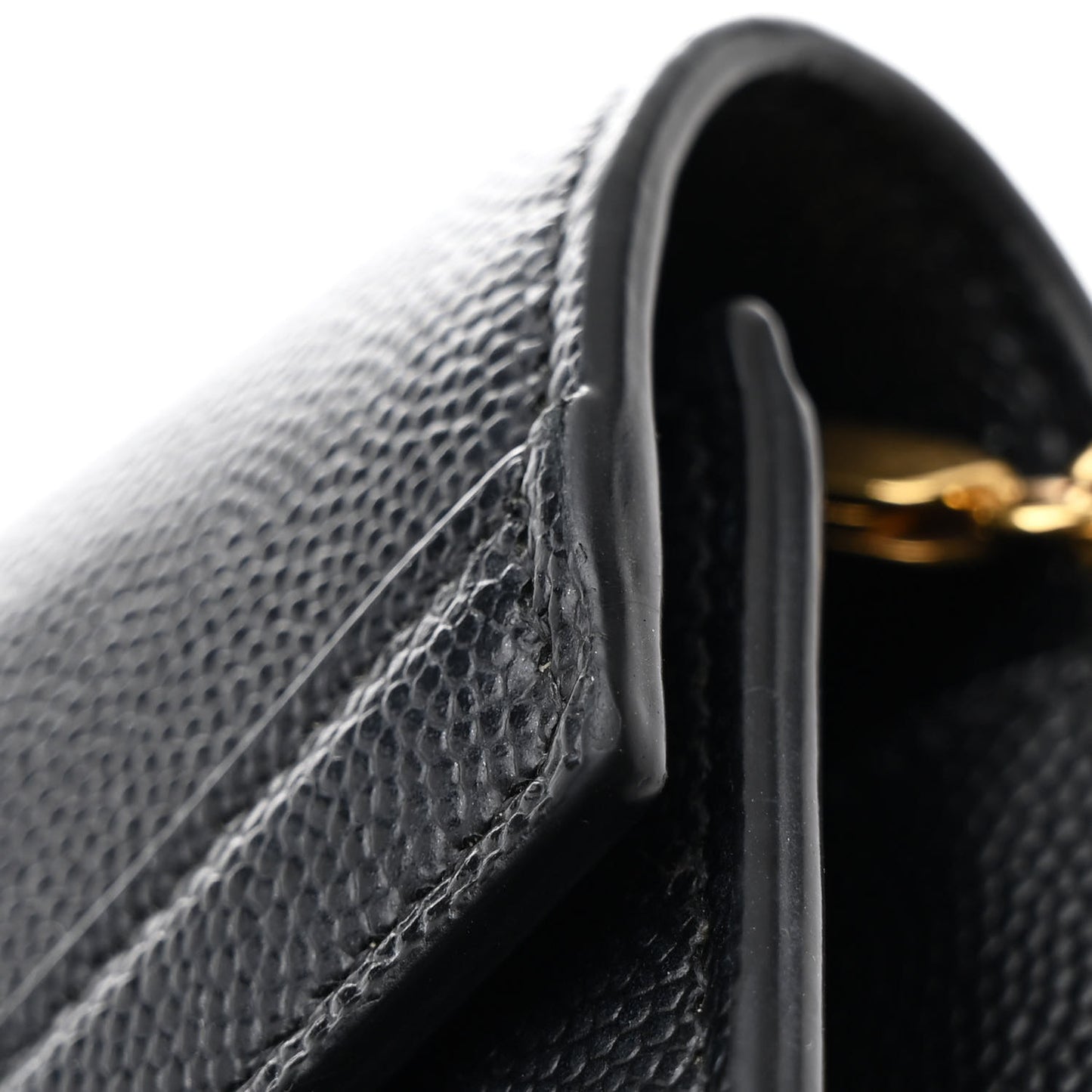 Grain De Poudre Monogram Cassandra Chain Wallet Black