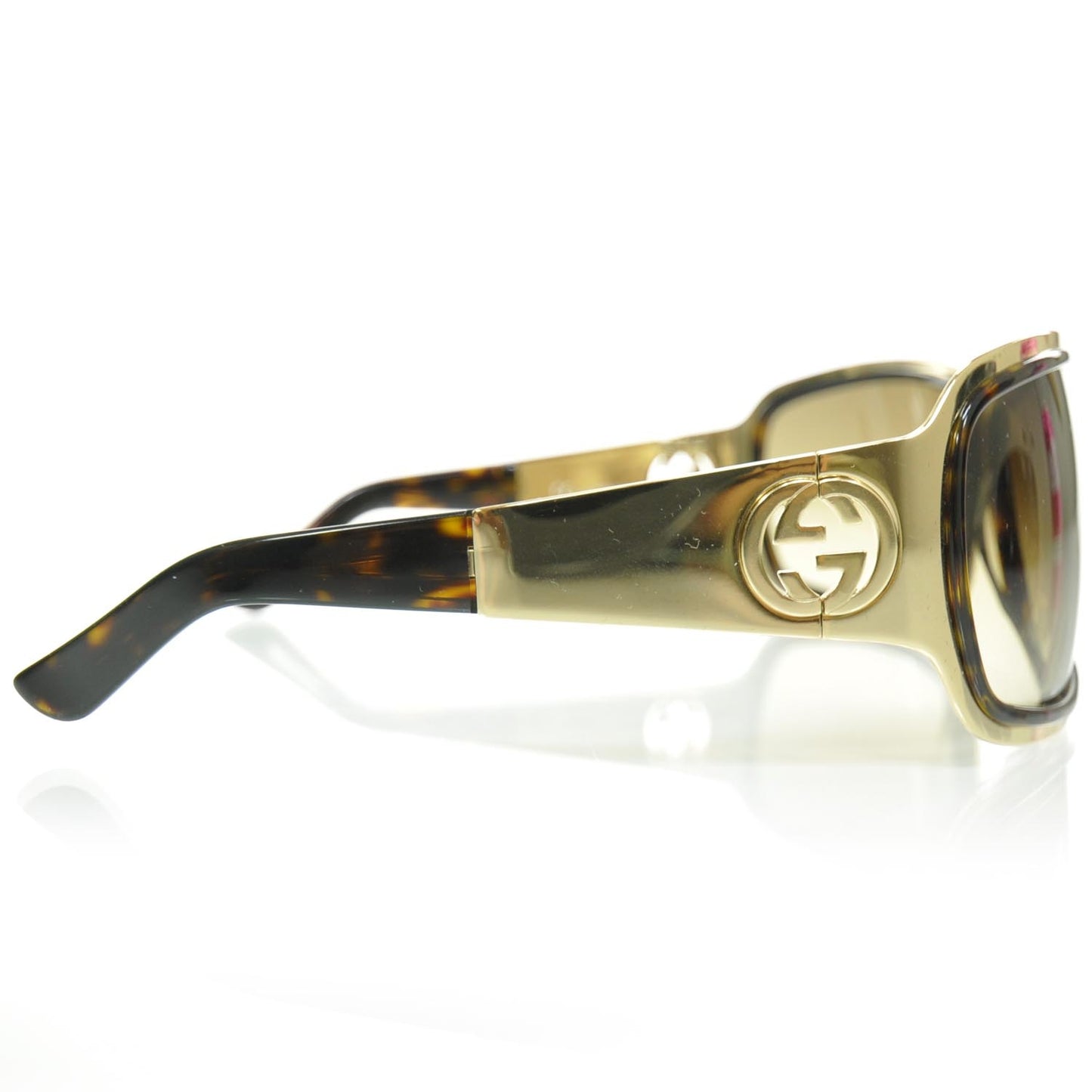 Mens Tortoise Shell GG Sunglasses 2754S Gold