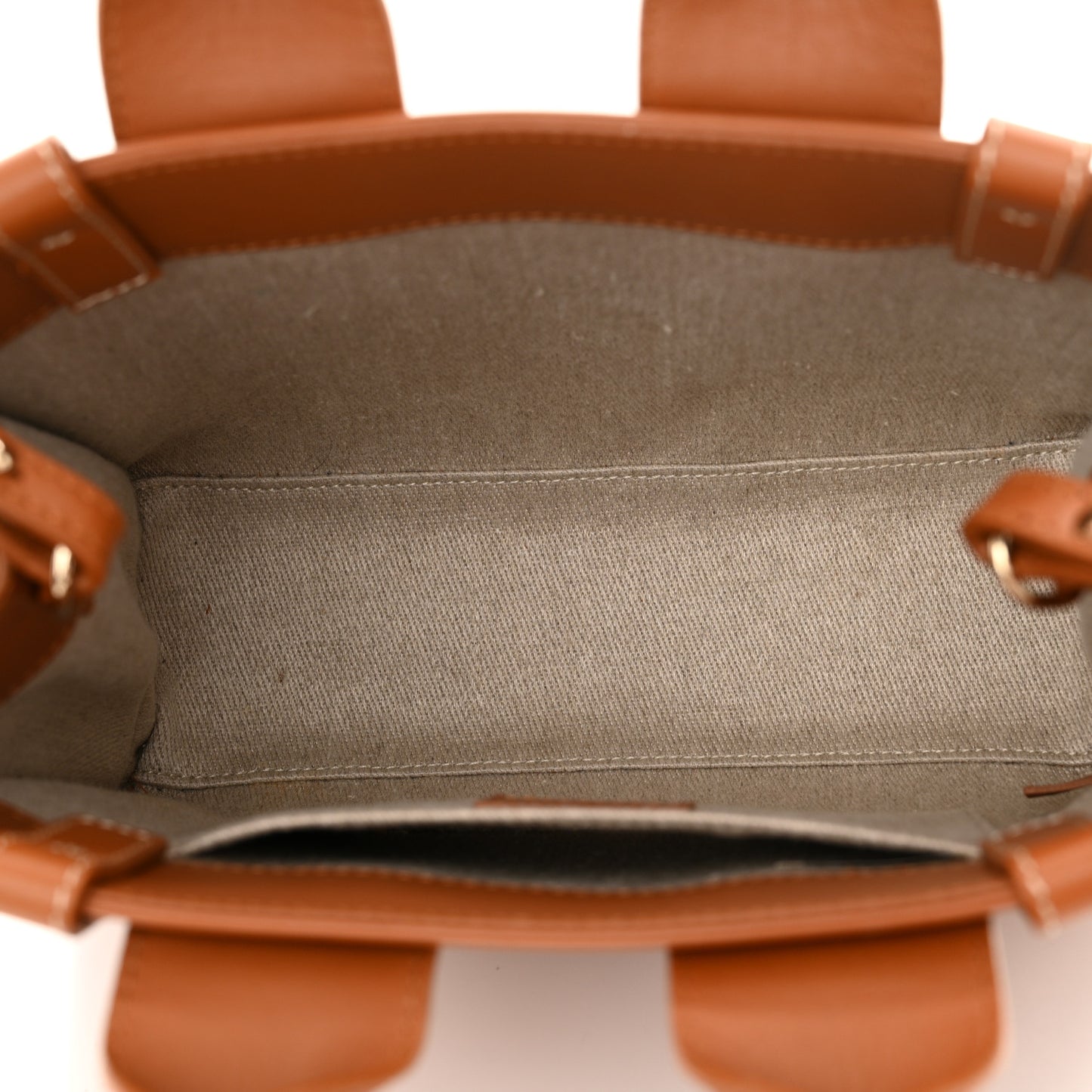 Calfskin Small Woody Tote Caramel