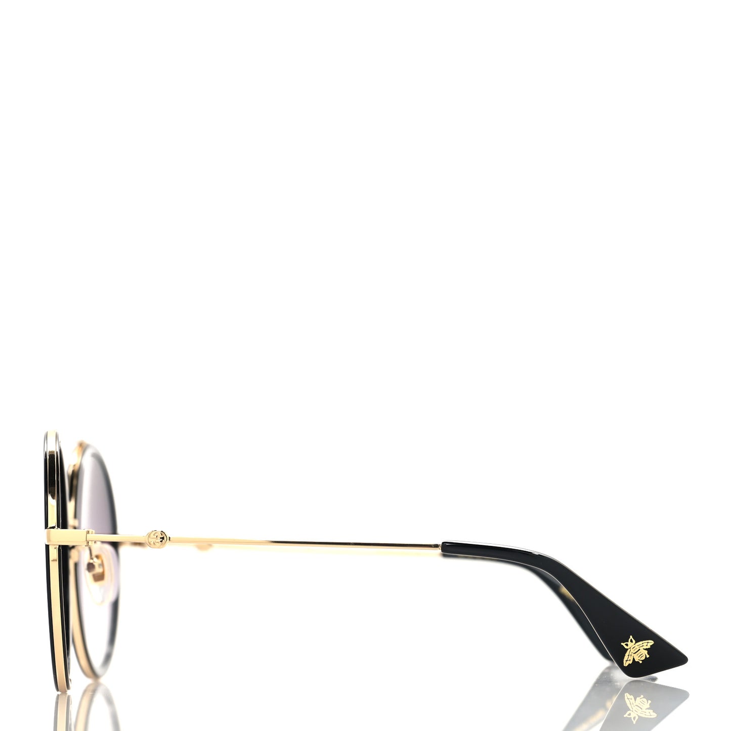 Metal Round Frame Sunglasses GG0061S Black