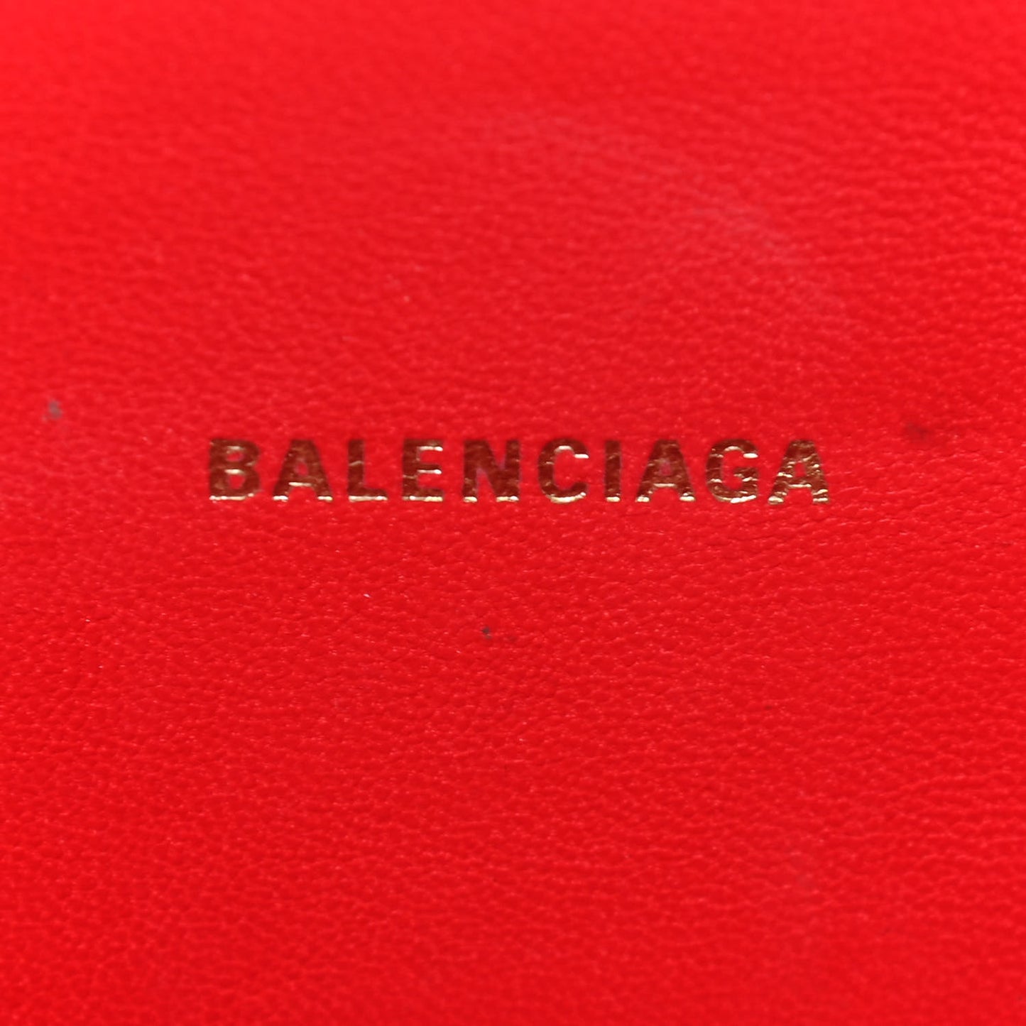 Shiny Box Calfskin Hourglass Top Handle Bag XS Bright Red