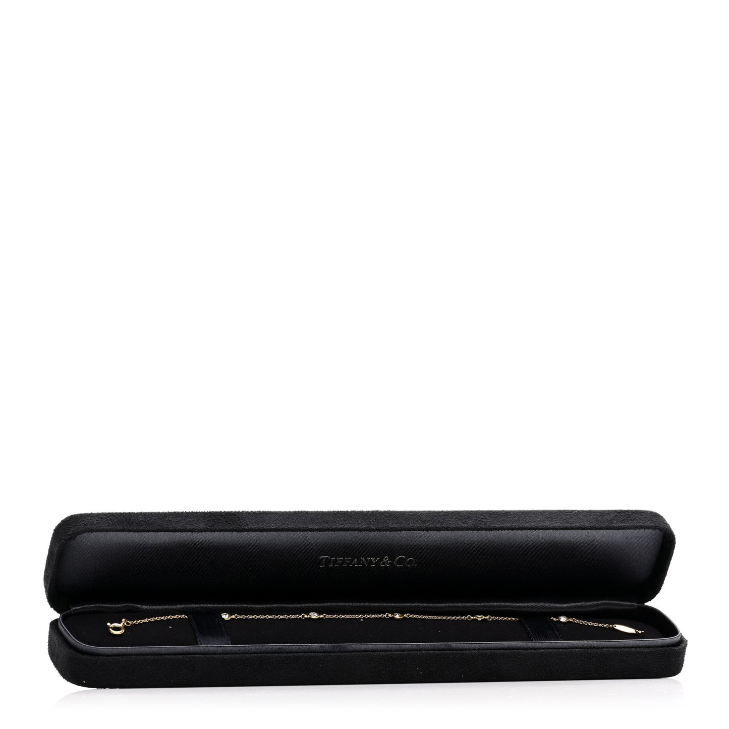 18K Yellow Gold Diamond .32ctw Elsa Peretti Diamonds by the Yard Station Bracelet