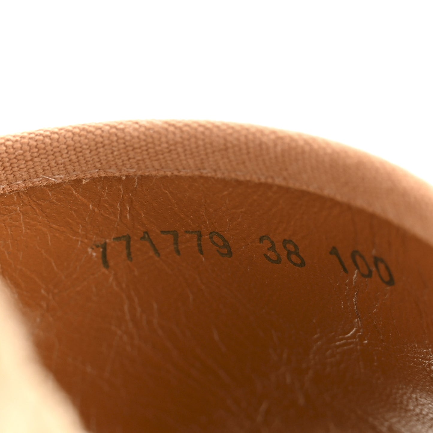 Canvas Damita GG Eyelet Espadrille Wedge Sandals 38 Blondie Cognac