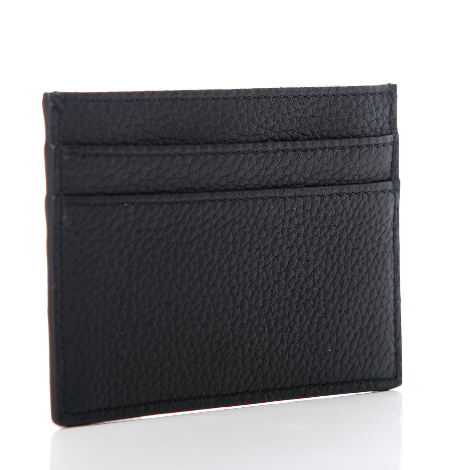 Christian Dior Grained Calfskin Card Holder Black 3 of 7