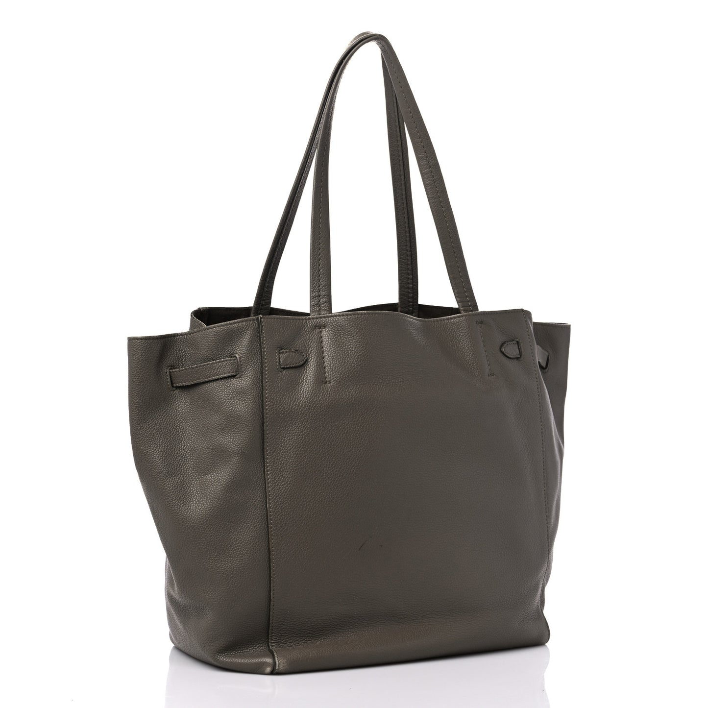 Soft Grained Calfskin Small Belt Cabas Phantom Taupe