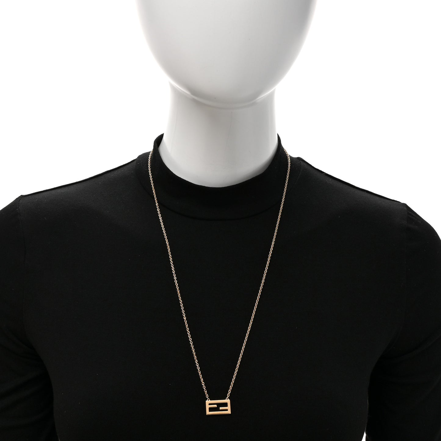 Bronze Baguette Necklace Gold