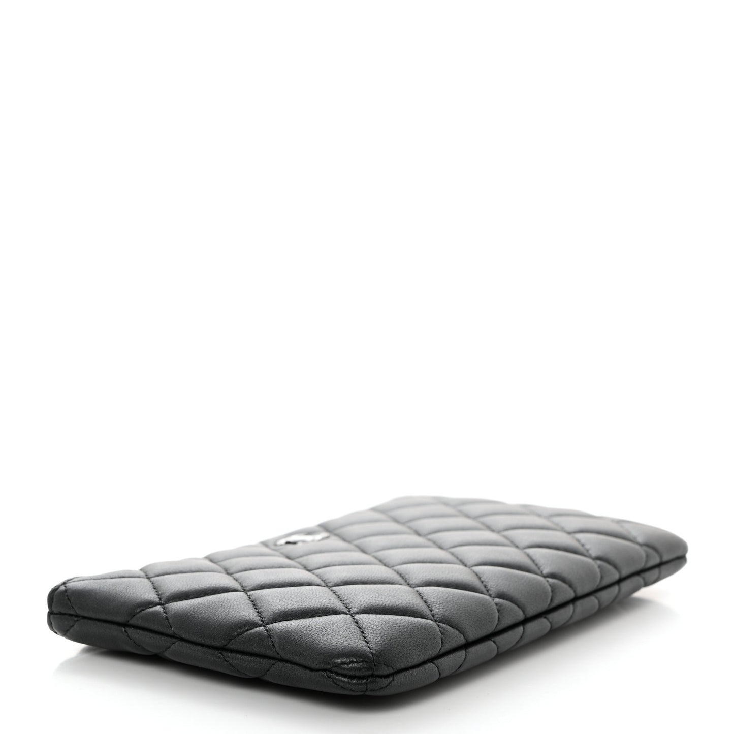 Lambskin Quilted Cosmetic Case So Black