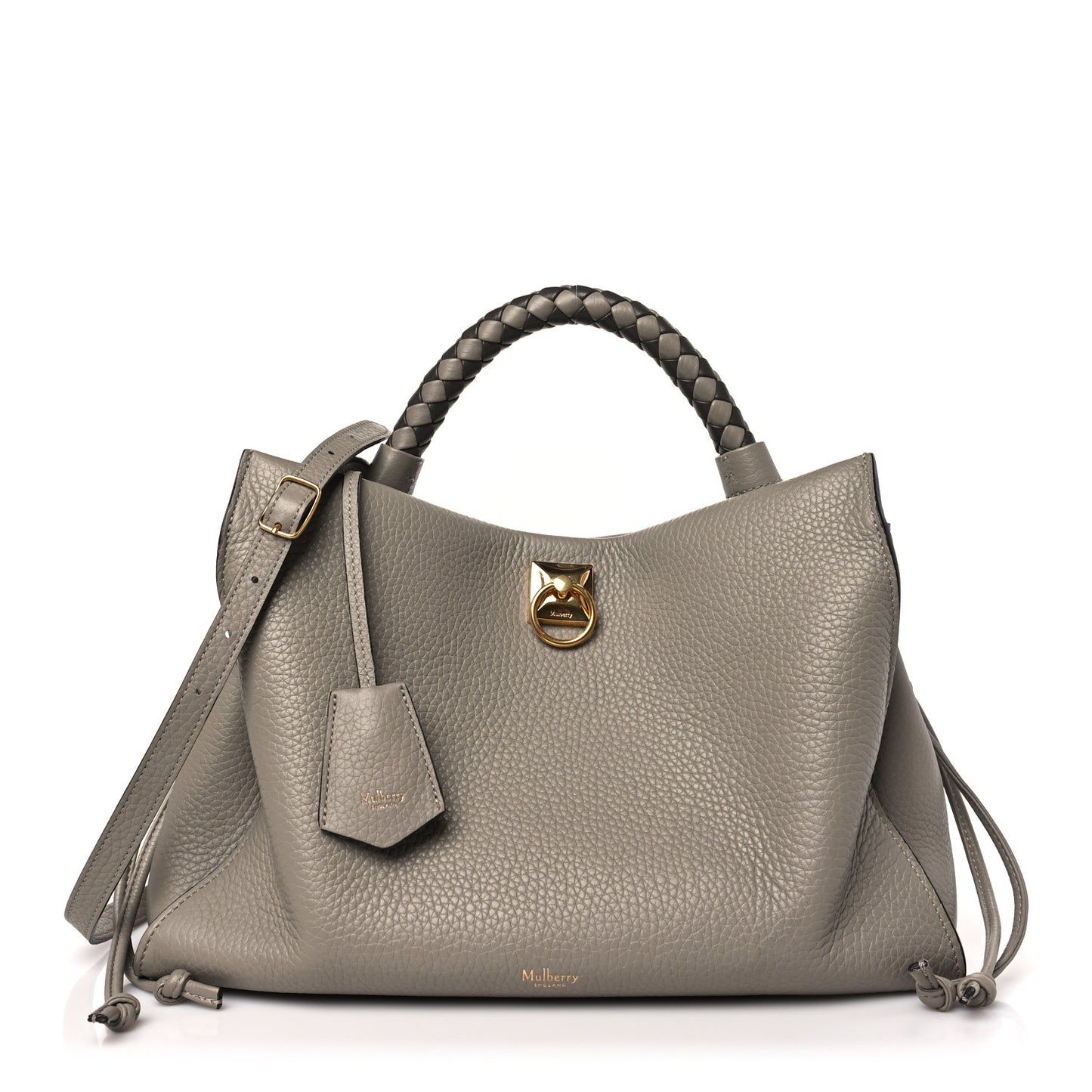 Heavy Grain Iris Tote Powder Grey Dark Clay