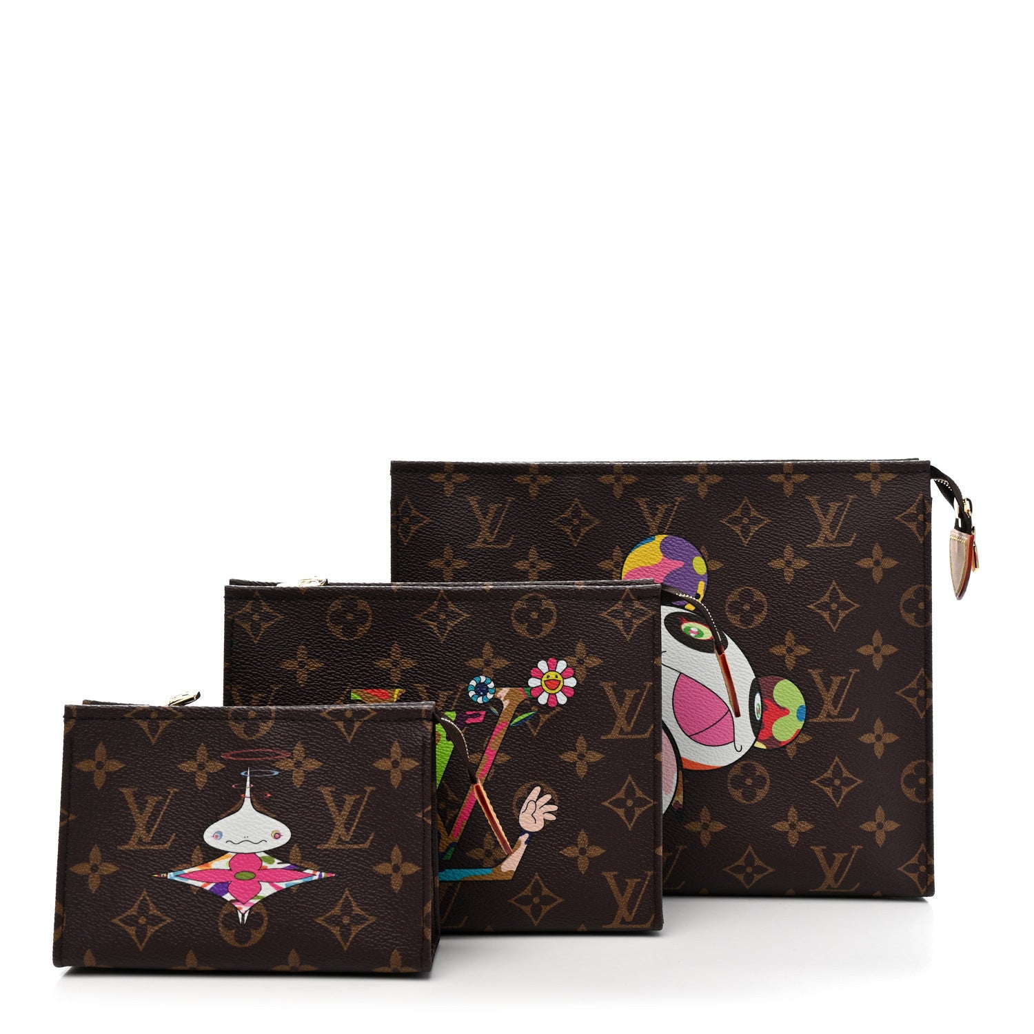 Louis Vuitton LV X TM Monogram Trio Toiletry Pouch Set 1809044
