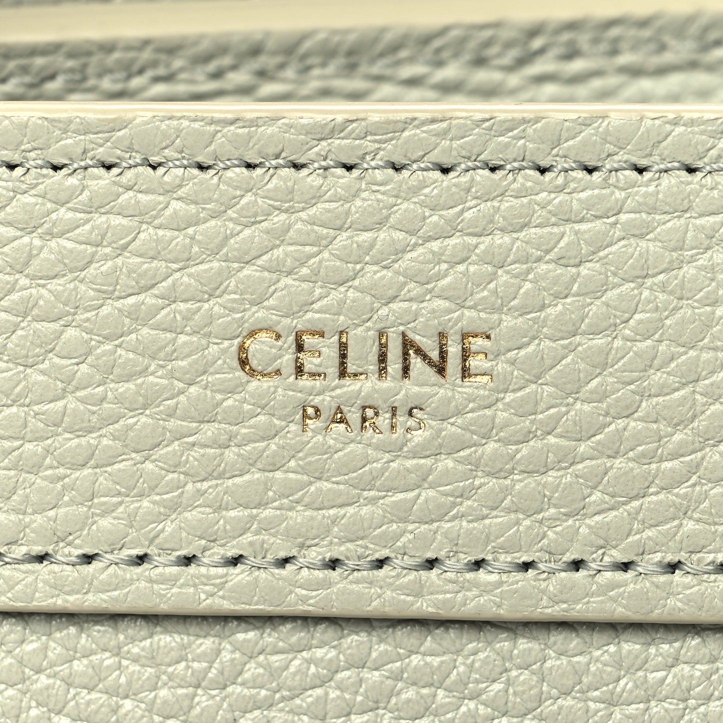 Drummed Calfskin Nano Luggage Vert D'eau