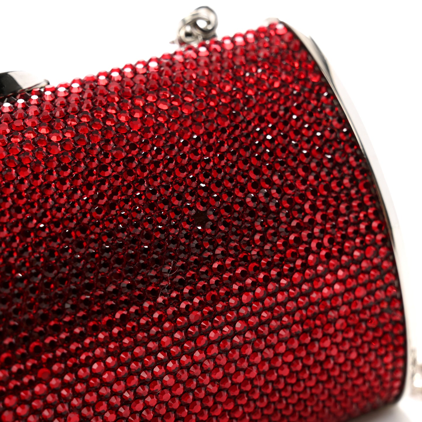 Swarovski Crystal Minaudiere Clutch Red