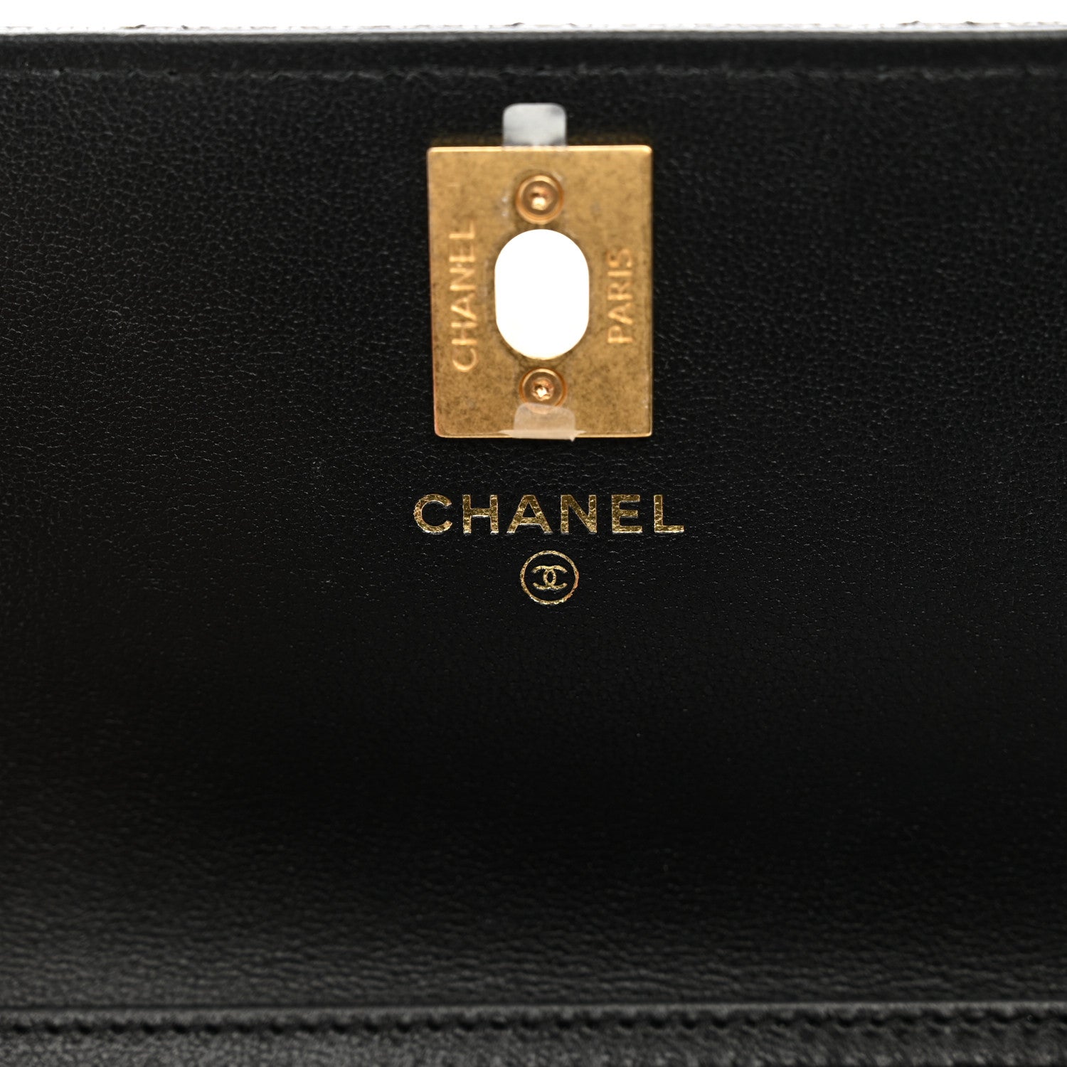 Chanel Caviar Quilted Chain Link Clutch With Chain Black 8 of 12