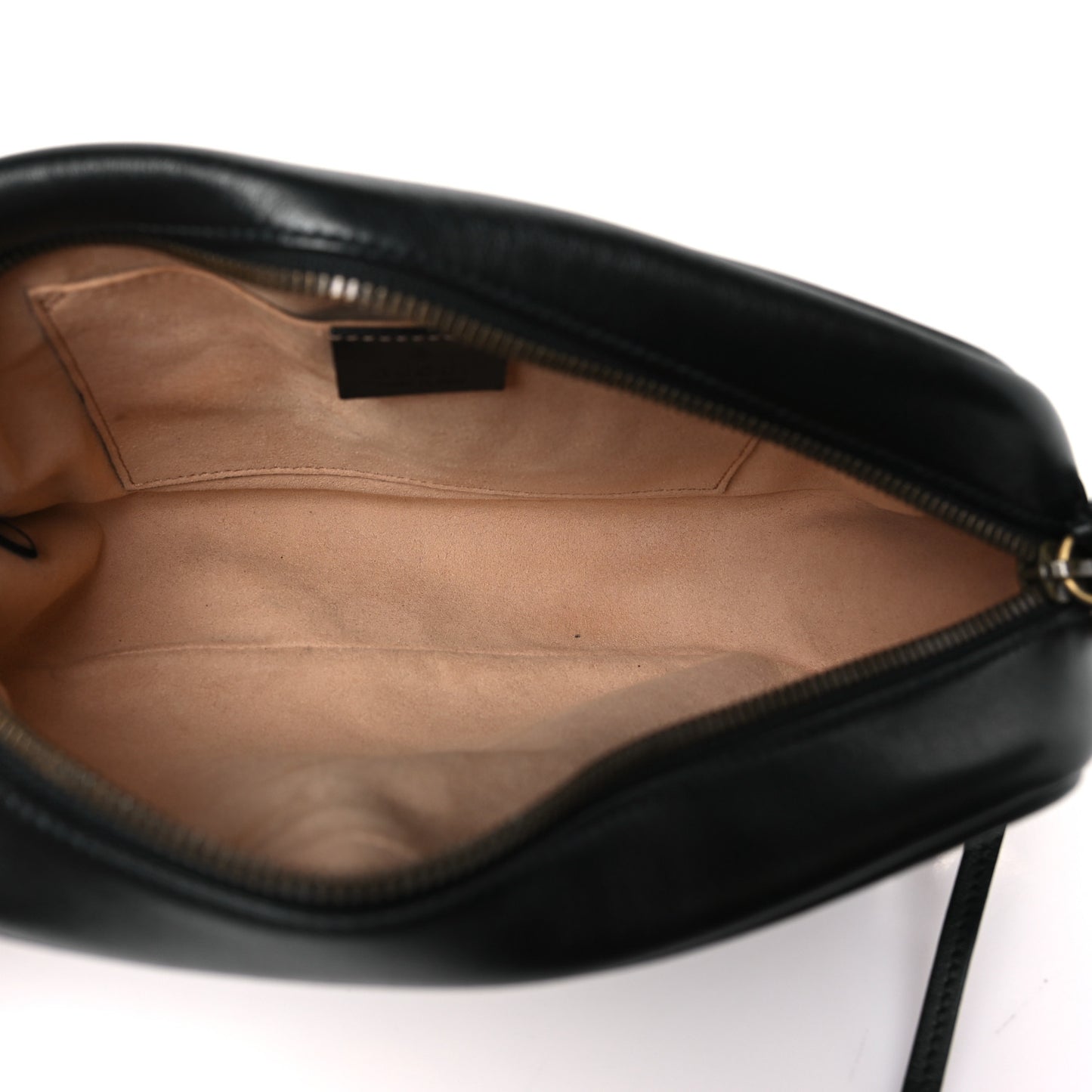 Calfskin Matelasse Small GG Marmont Chain Shoulder Bag Black