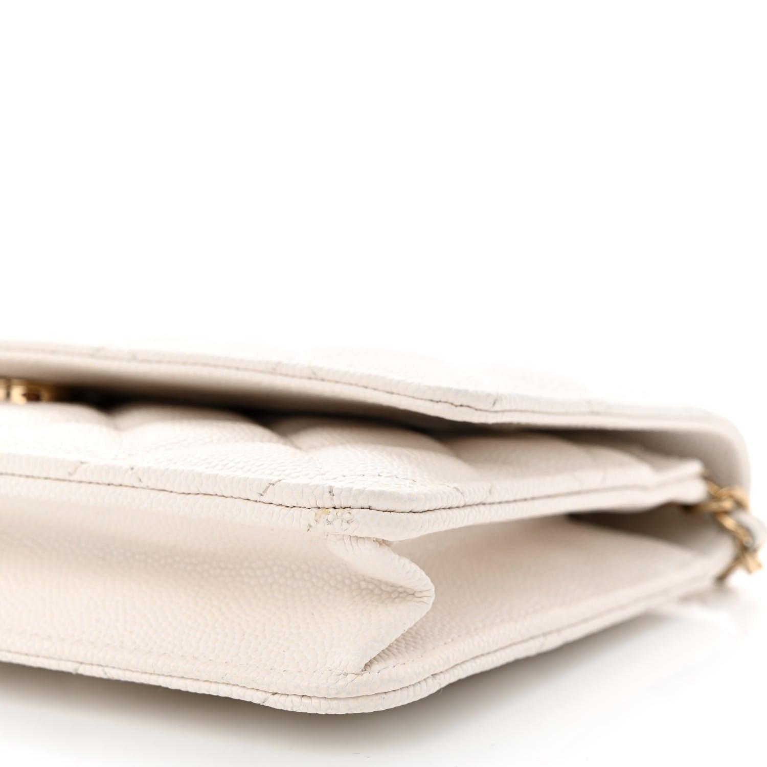 Chanel Caviar Quilted Wallet On Chain WOC White 12 of 13