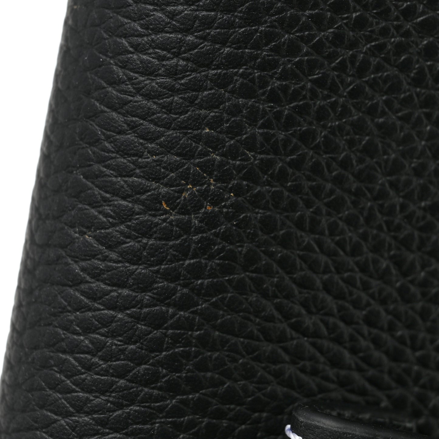 X KAWS Grained Calfskin Saddle Pouch Black